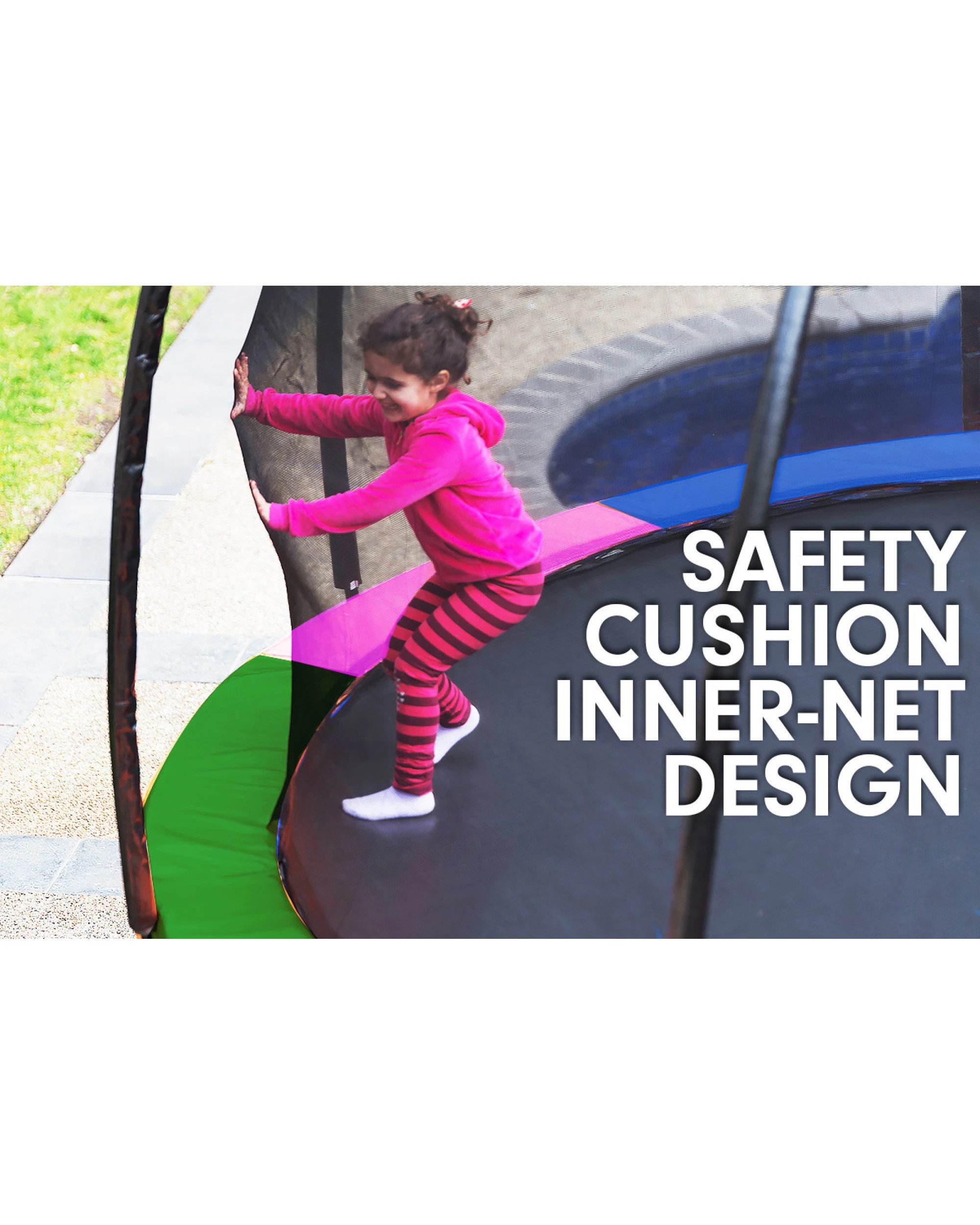 4 Kahuna 6 Ft Trampoline With Rainbow Safety Pad, 4 of 6