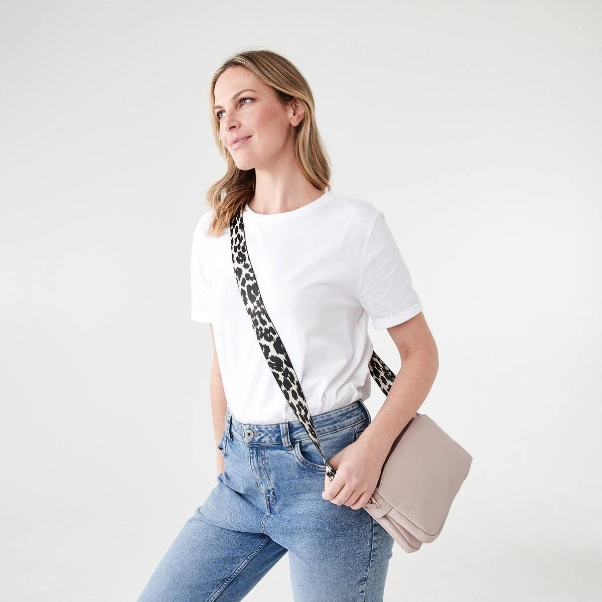 3 Bag Strap BEIGE LEOPARD, 3 of 3