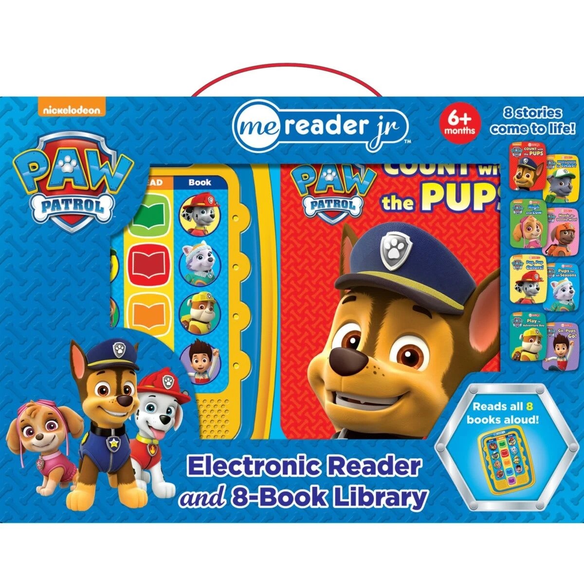 1 8 Pack Nickelodeon PAW Patrol Electronic Reader and Book Library, 1 of 10