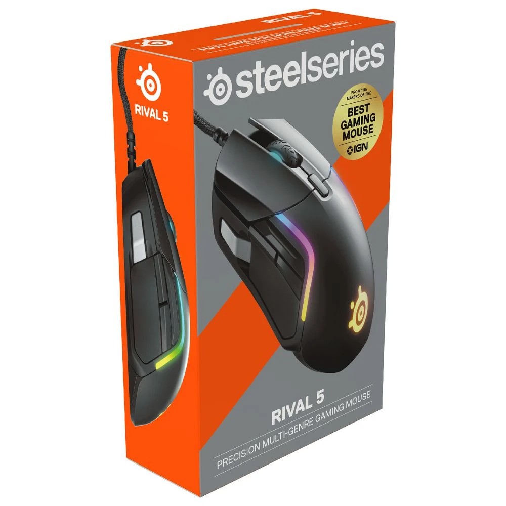 9 SteelSeries Rival 5 Wired Mouse, 9 of 10