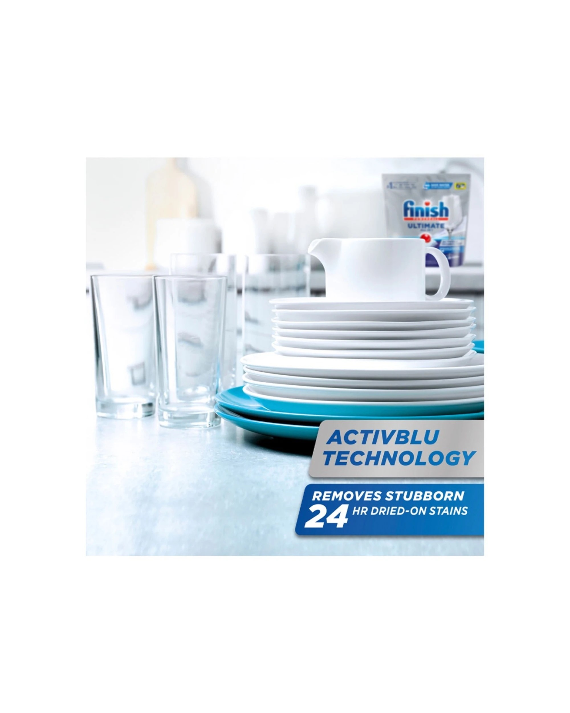 4 Finish Powerball Ultimate All-In-One Dishwasher Tablets 100pc Lemon Sparkle, 4 of 6