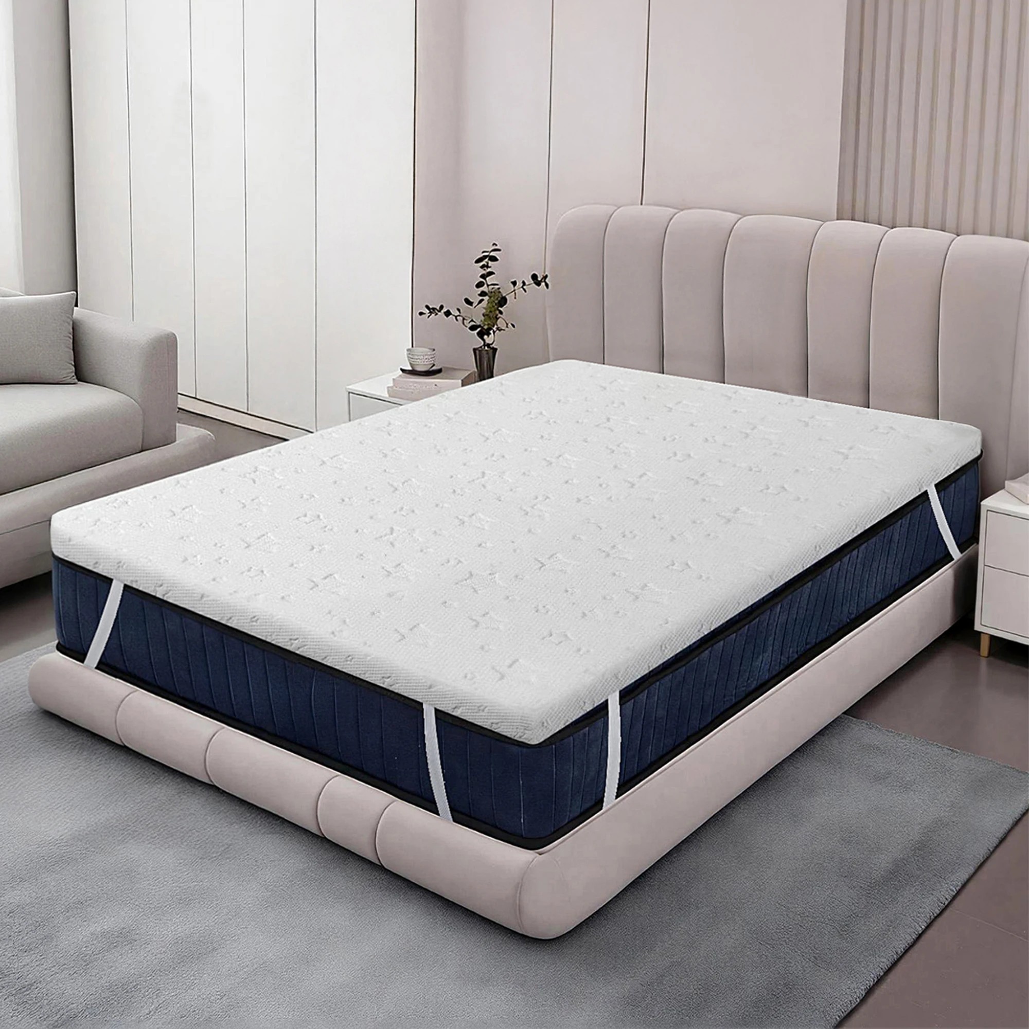 8 Dreamz Mattress TopperGel Memory Foam Bamboo Cover - King Single Bed, 8 of 9