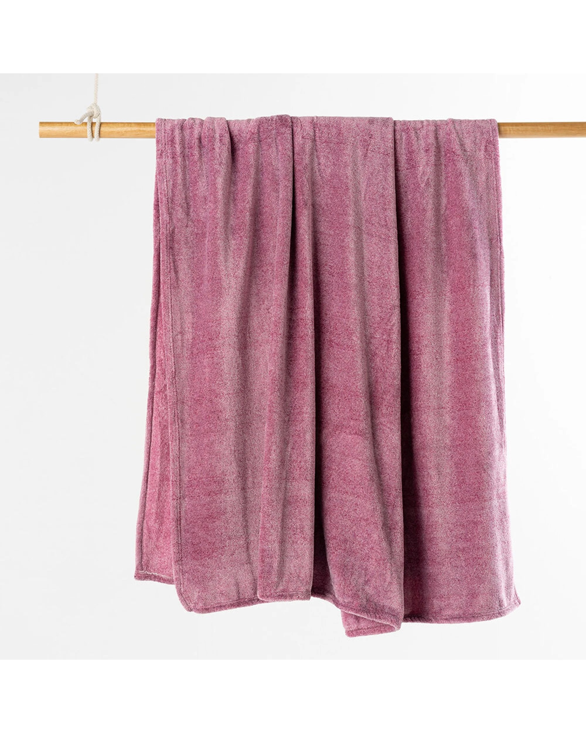 3 Jason Bed Melange 320GSM Blanket Super Soft Machine Washable - Pink, 3 of 4