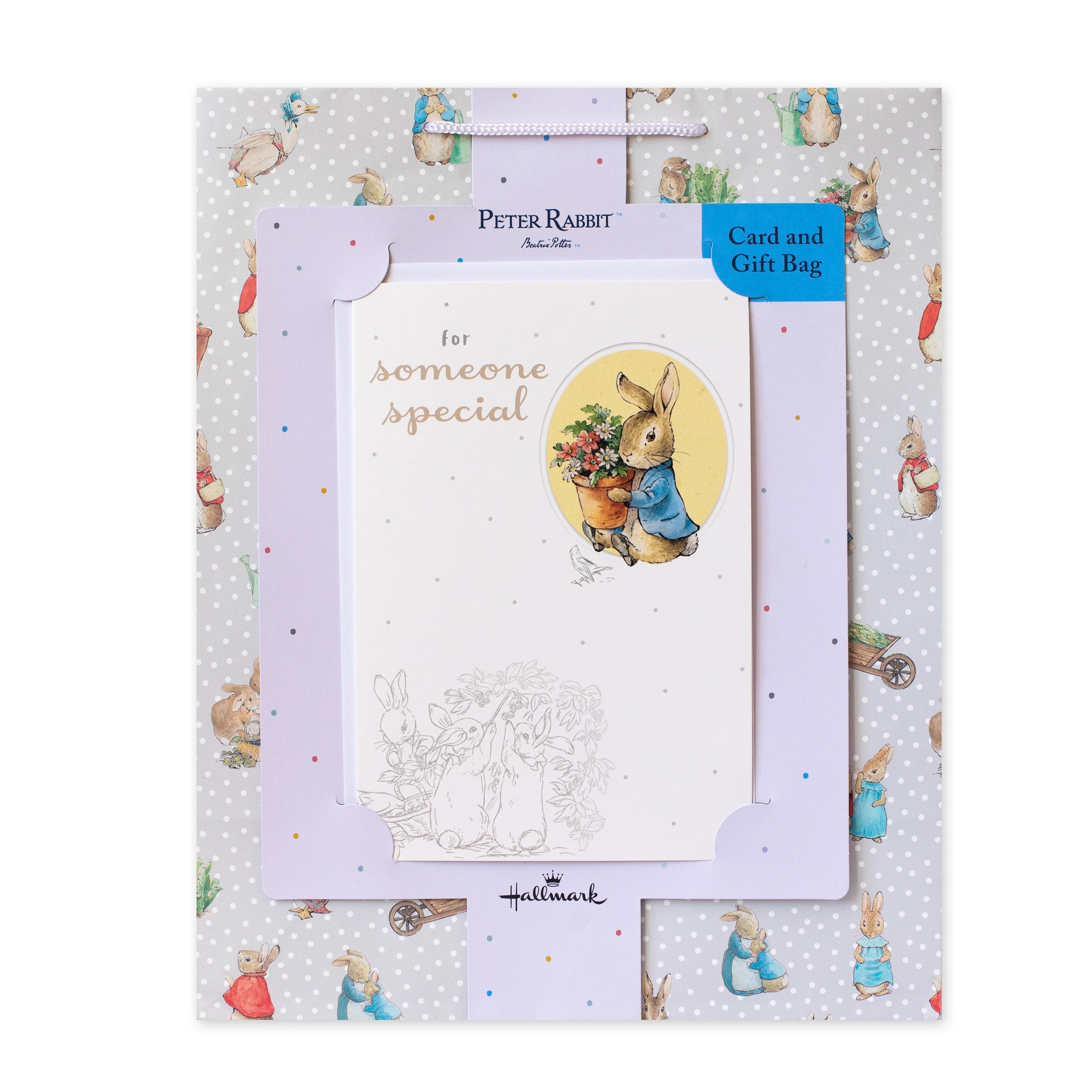 3 Hallmark Peter Rabbit Gift Bag and Card Combo - Large, 3 of 4