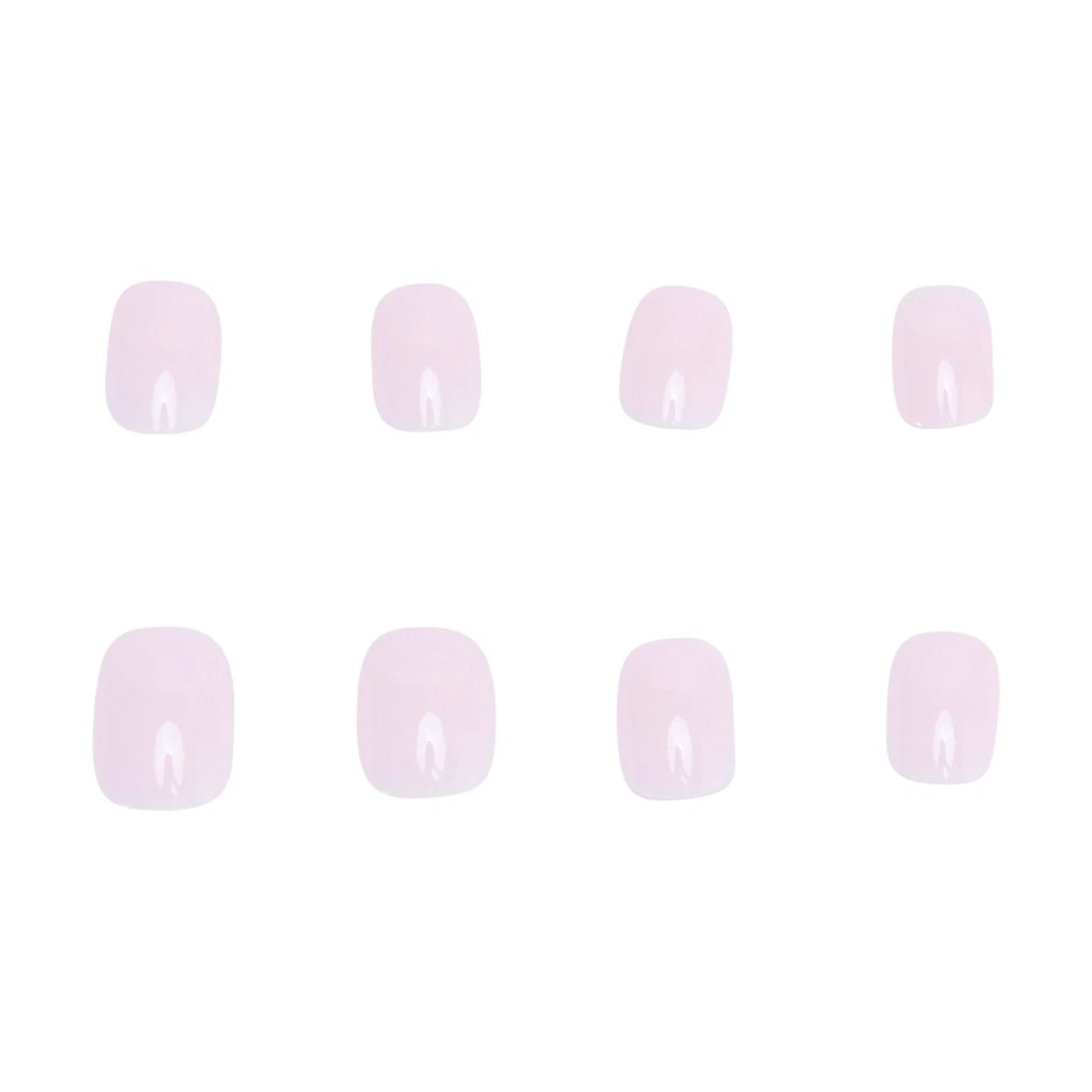 5 OXX Cosmetics 24 Pack Artificial Nails with Adhesive - Short Square Shape, Pink, 5 of 5