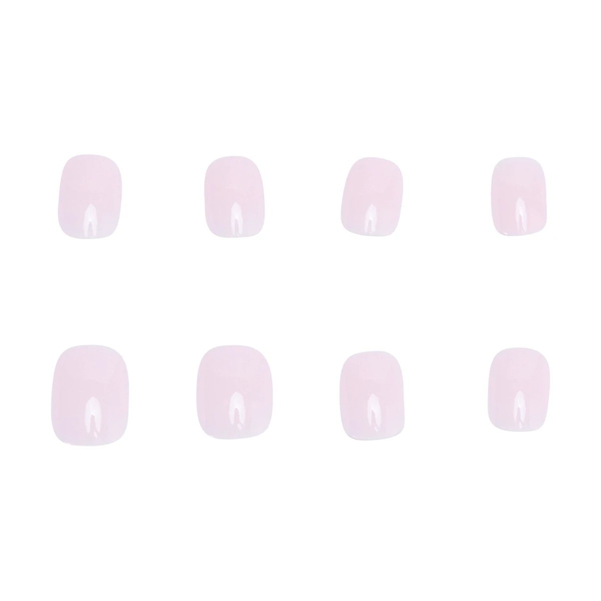 5 OXX Cosmetics 24 Pack Artificial Nails with Adhesive - Short Square Shape, Pink, 5 of 5