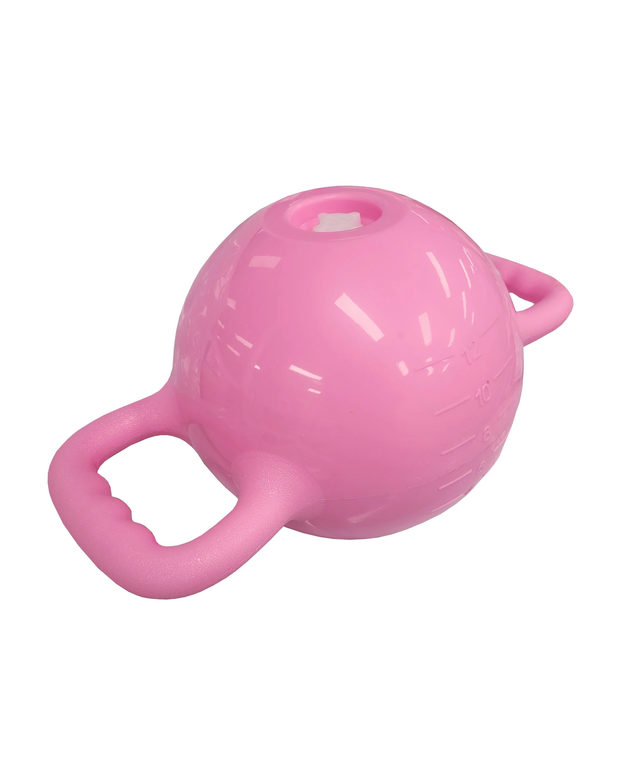 2 Yoga Fitness Kettlebell Water Filled Adjustable 1-6kg Double Handle Heavy Duty Exercise Kettle Bell - Pink, 2 of 2