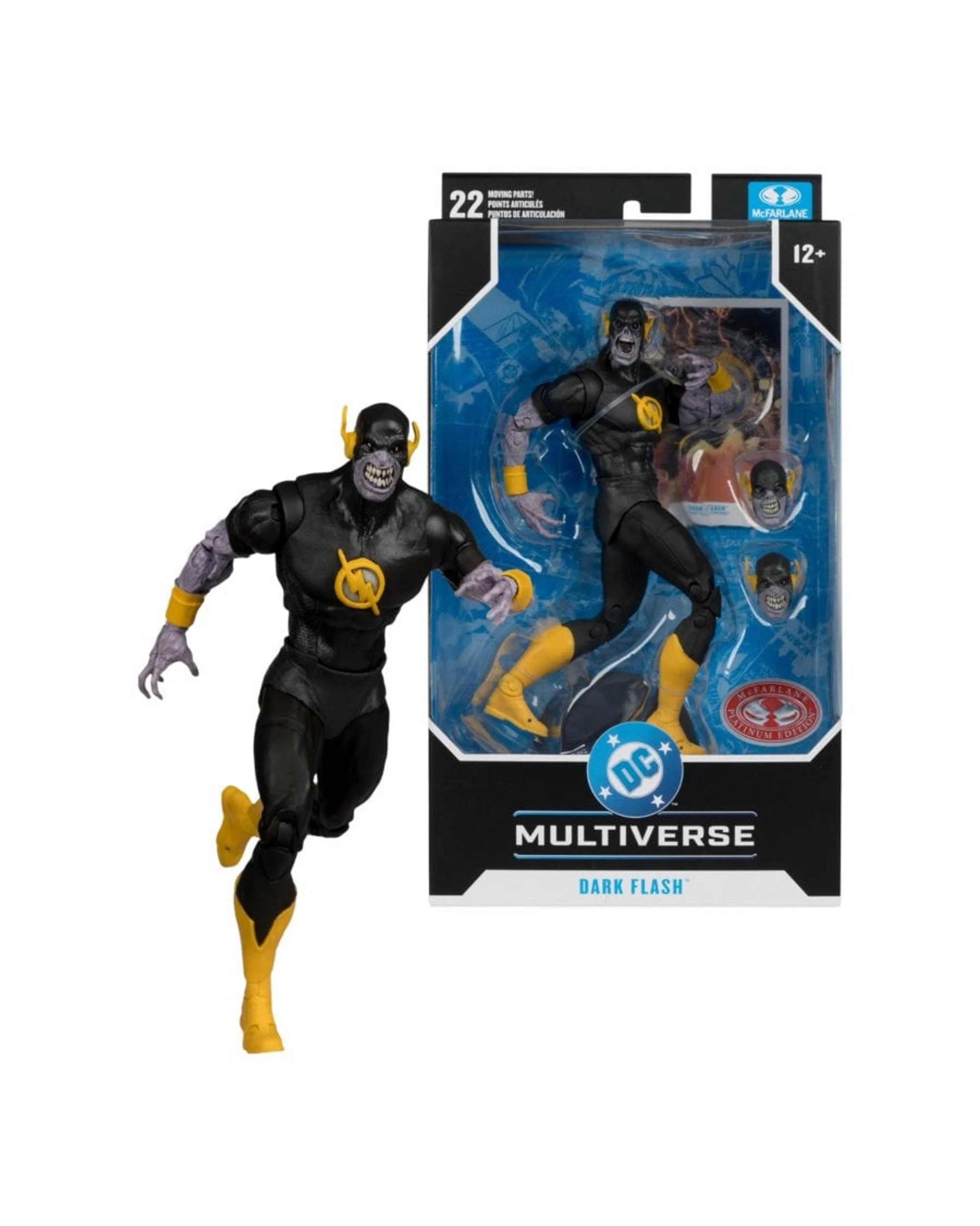 1 DC Multiverse Dark Multiverse Dark Flash Red Platinum Edition 7 inch Action Figure, 1 of 9