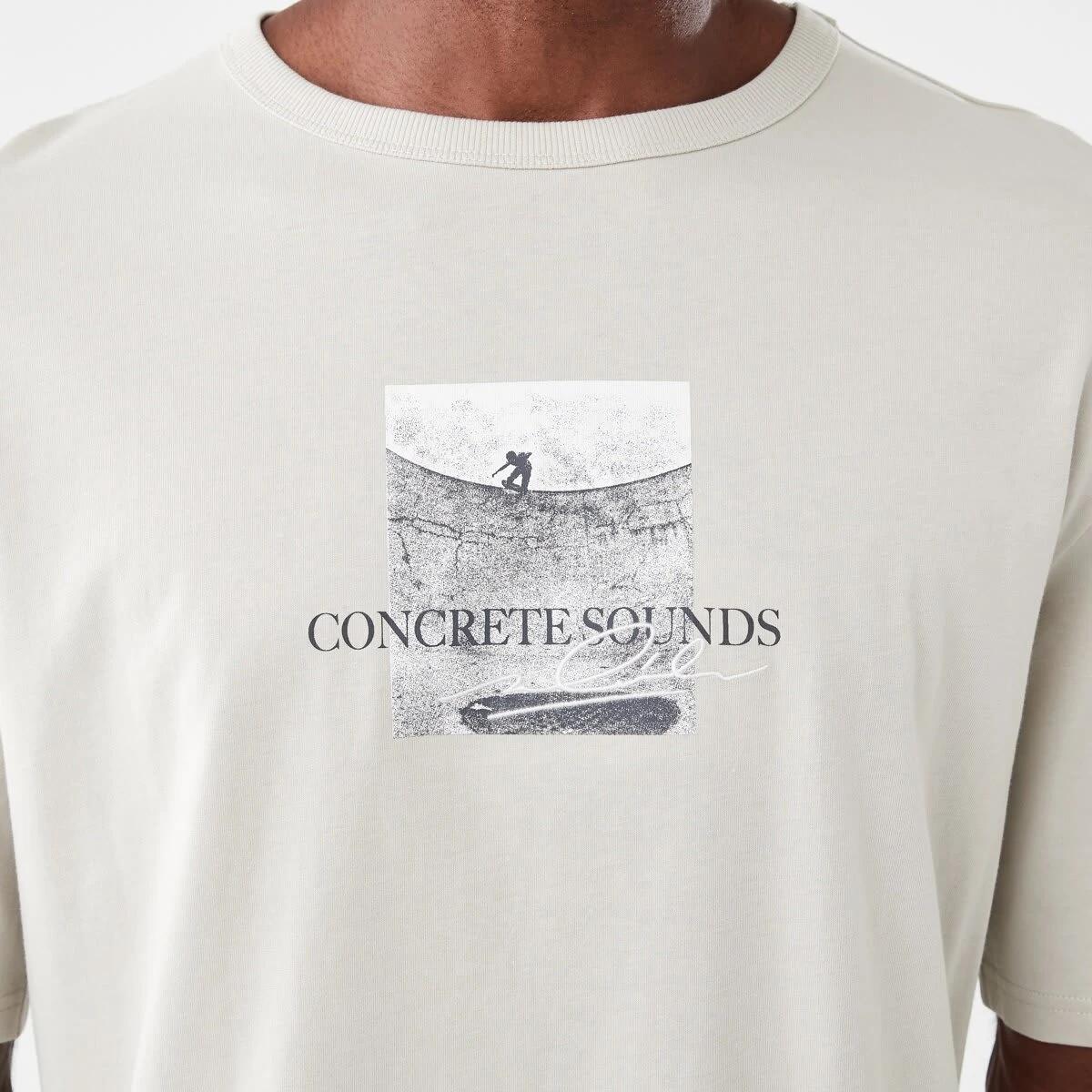 5 Oversized Graphic T-shirt Bge Dune, 5 of 6