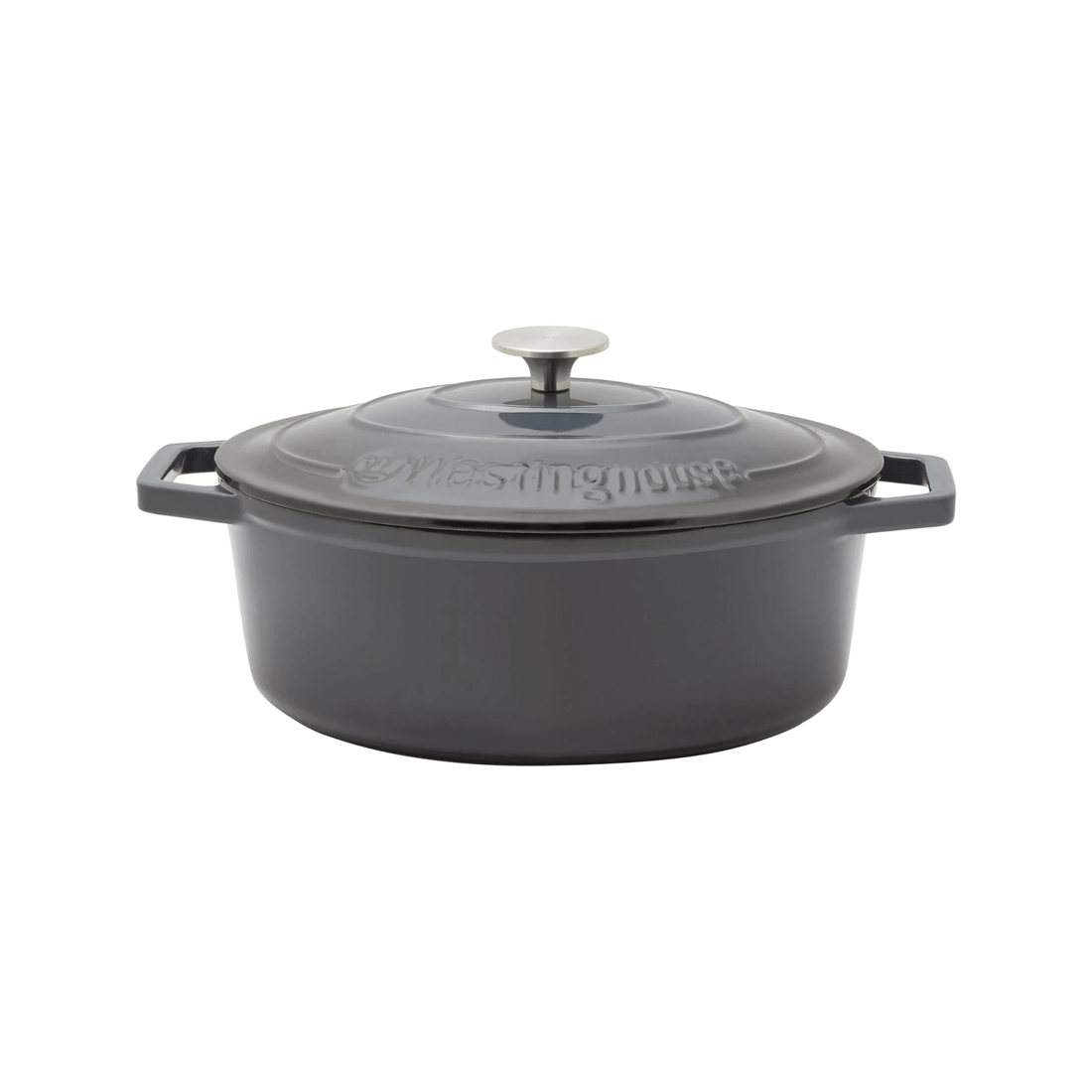 1 Westinghouse 5L Oval Cast Iron Casserole Pot, 1 of 6
