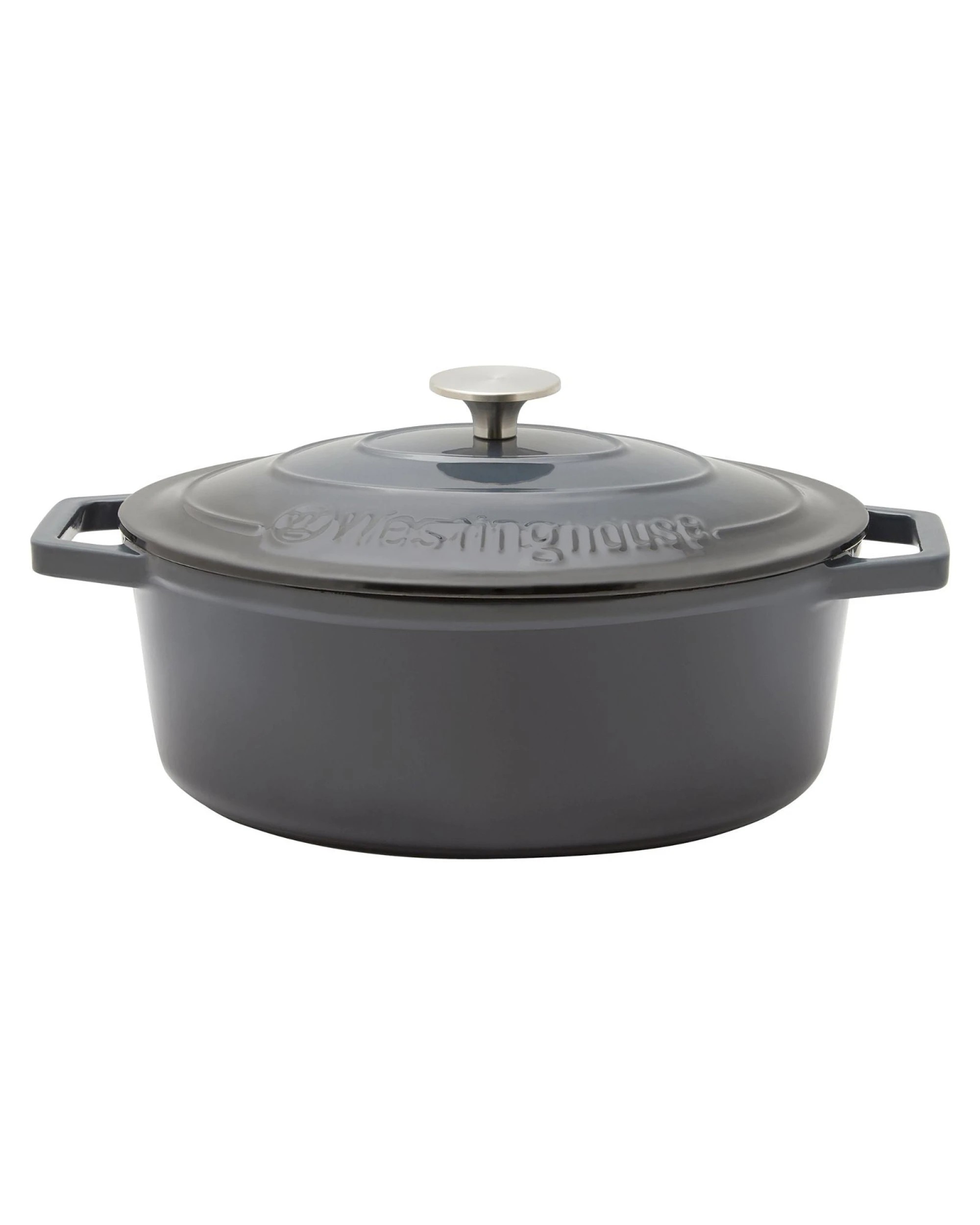 1 Westinghouse 5L Oval Cast Iron Casserole Pot, 1 of 6
