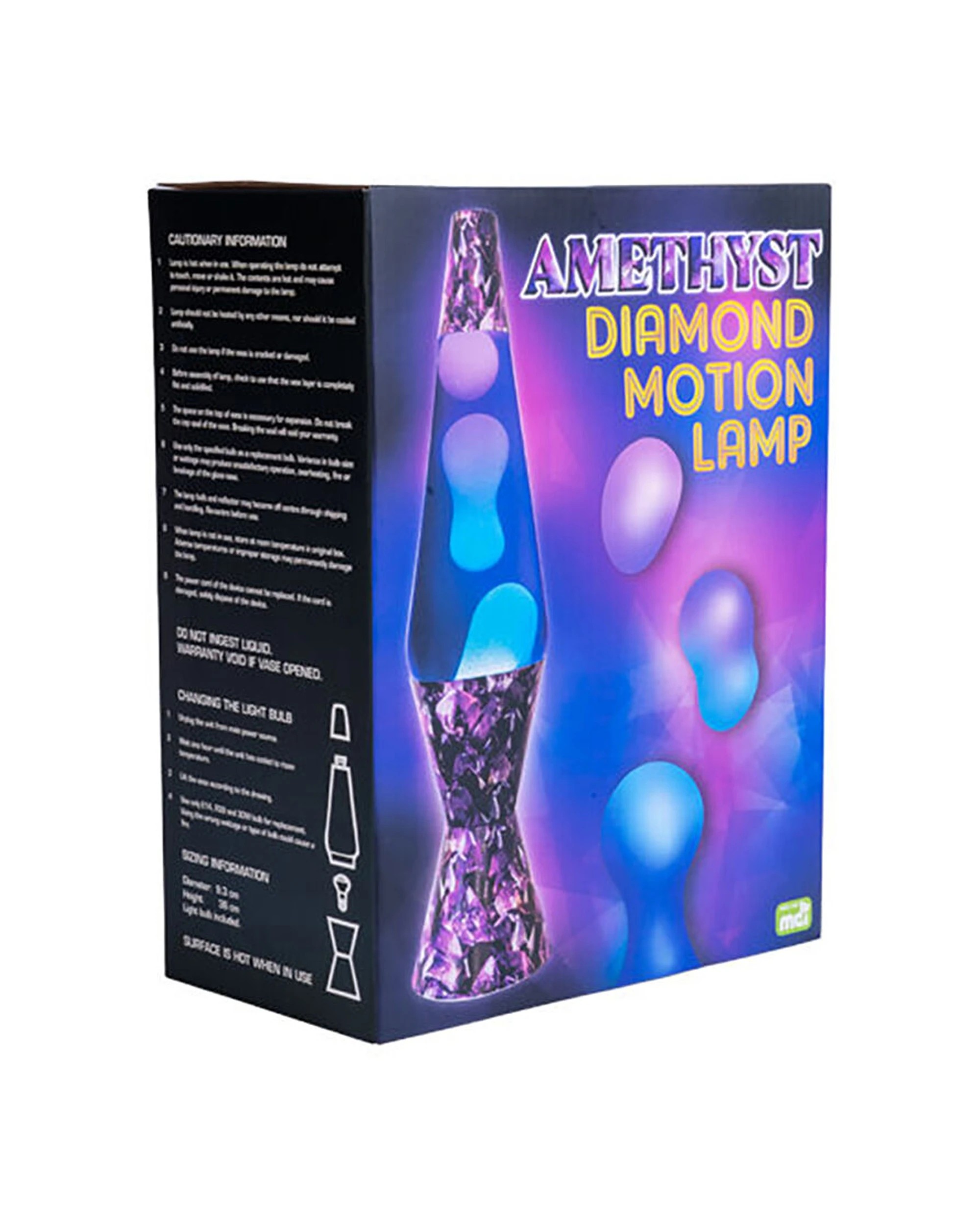4 MDI Aus Diamond Glitter Lamp Night Light Bedside Bedroom Decor Amethyst - Multi, 4 of 4