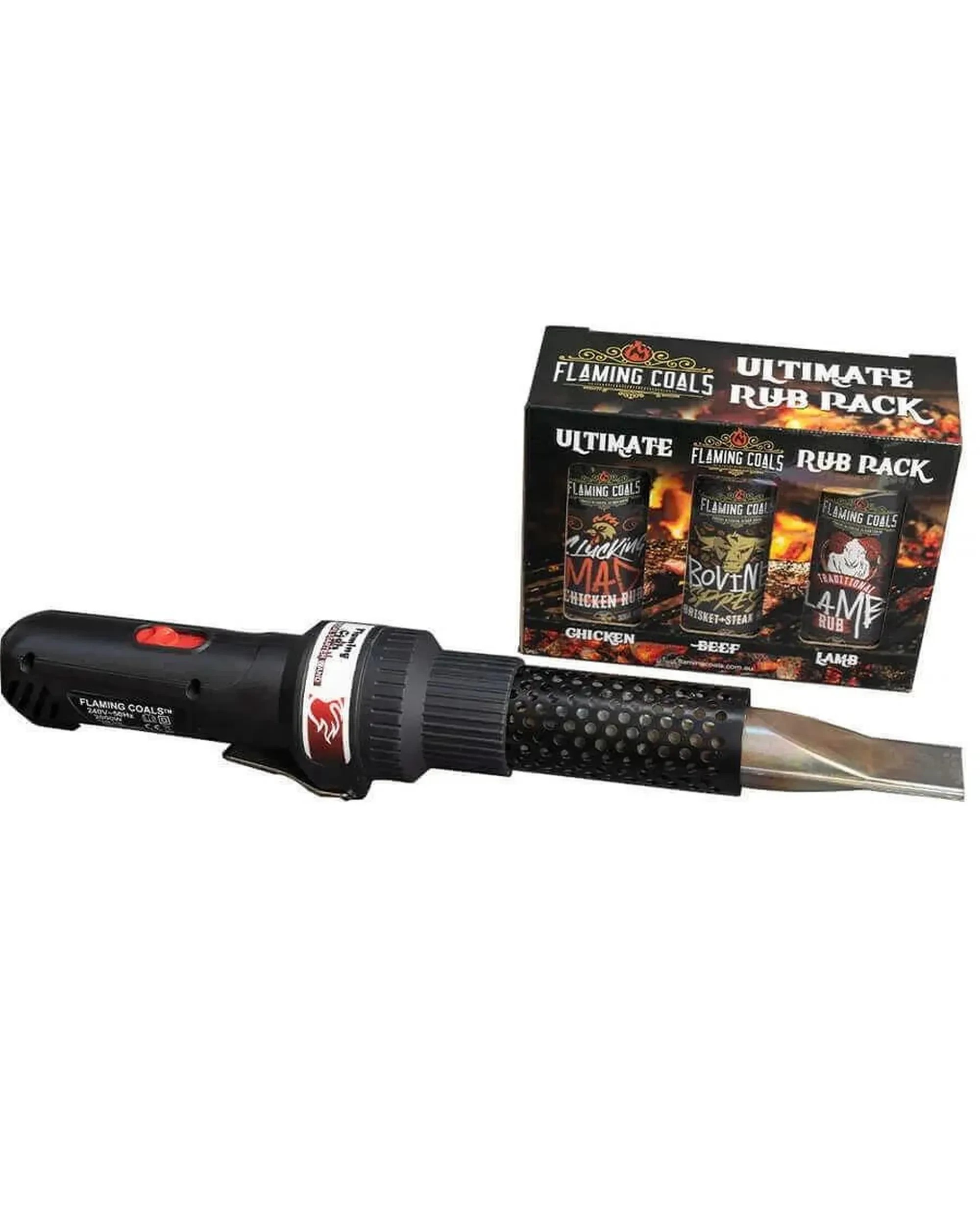 1 Flaming Coals Rub Pack With Charcoal Starter Wand, 1 of 9