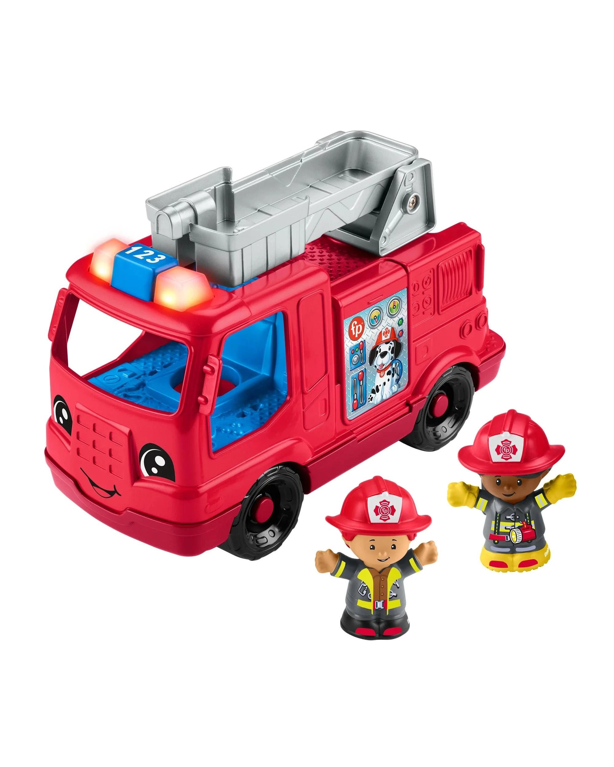 1 Fisher-Price Little People Fire Truck Playset, 1 of 7
