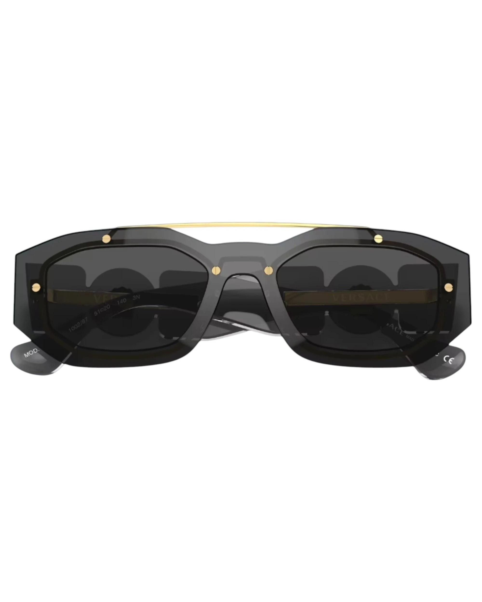 3 Versace Mens Sunglasses VE 2235 Biggie Transparent Dark Sunnies GREY, 3 of 5