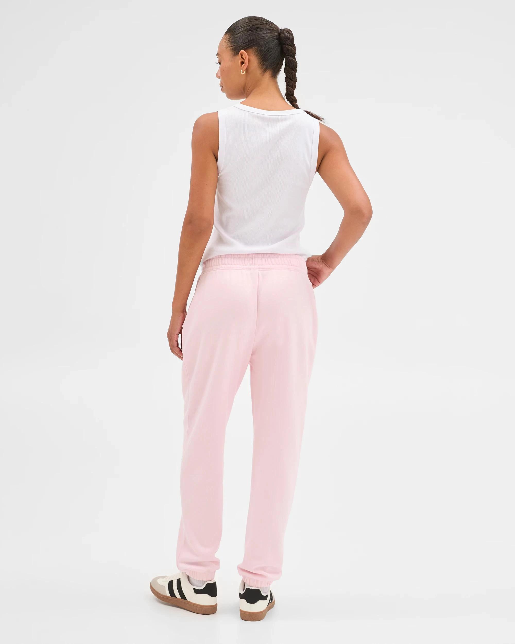 3 Target Active Active Australian Cotton Blend Fleece Trackpants BARLEY PINK/PINTUCK, 3 of 3