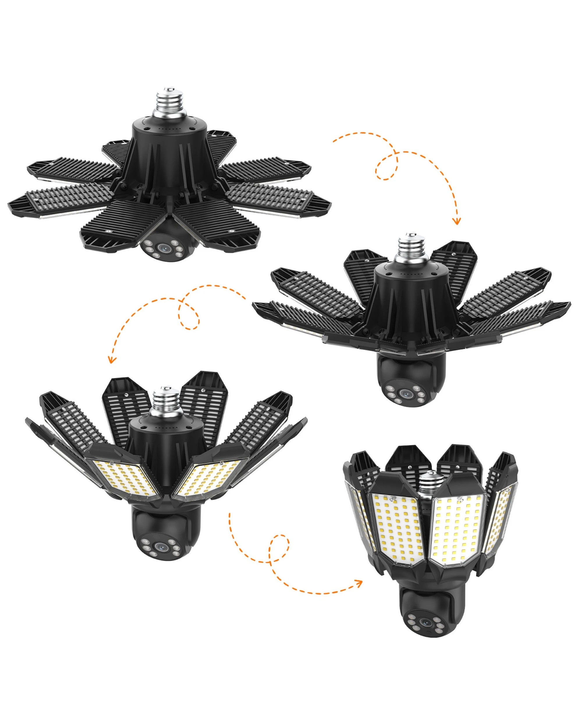 3 Advwin Security Floodlight Camera with PIR Motion Alarm - Black, 3 of 6