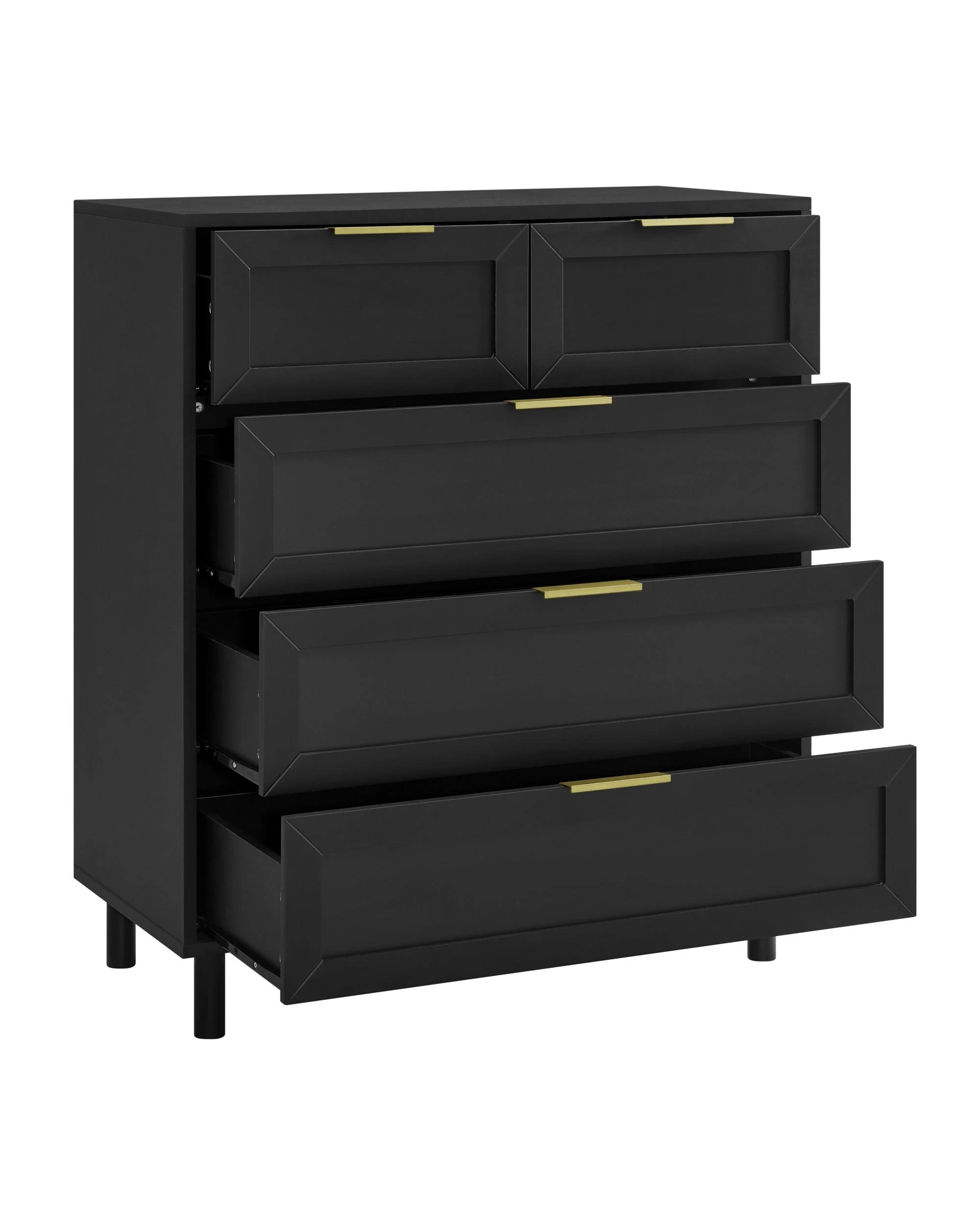 8 Kodu Tallboy Dresser Chest 5 Drawers - Black, 8 of 10