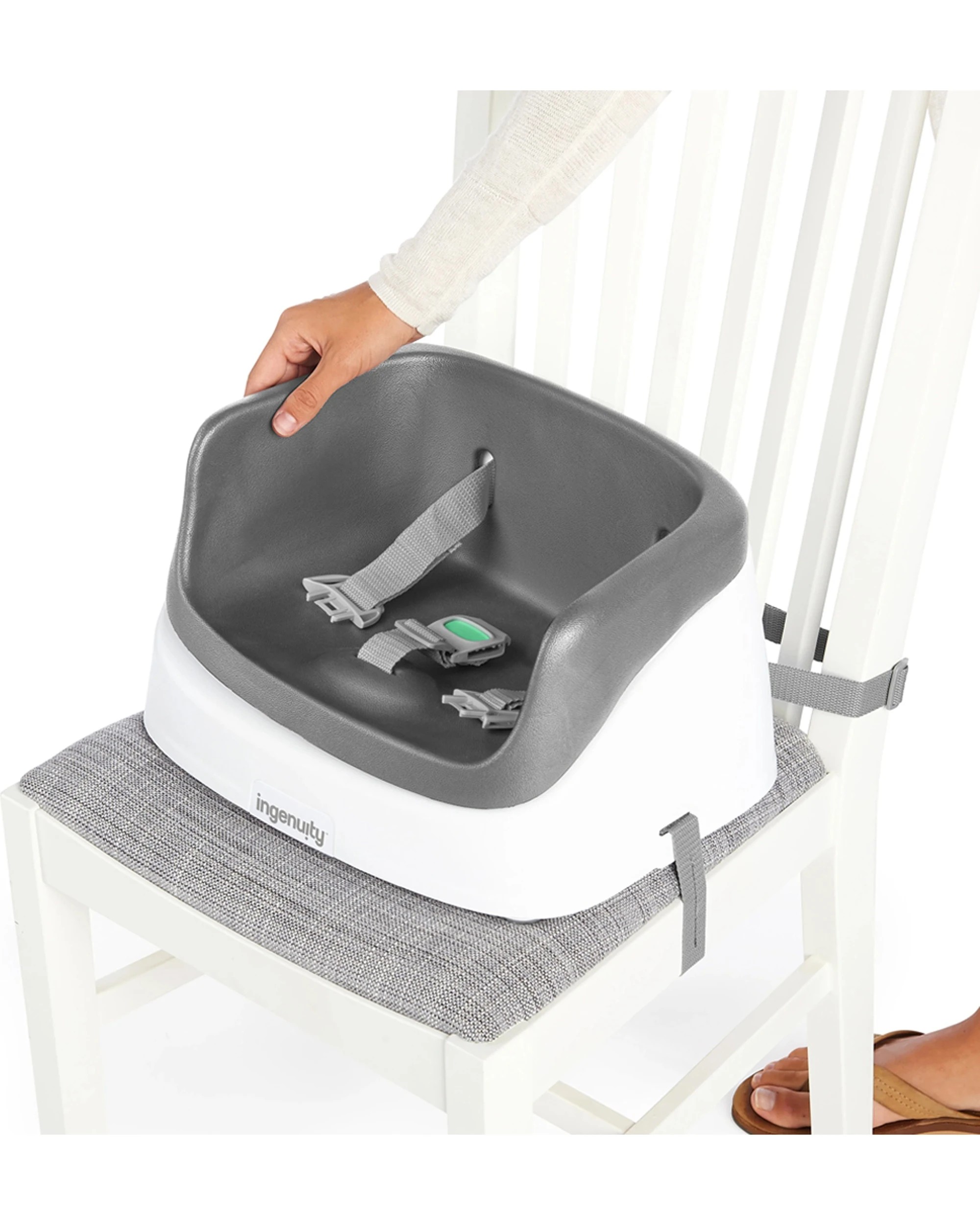 4 Ingenuity Smartclean Toddler Booster - Slate - Grey, 4 of 7