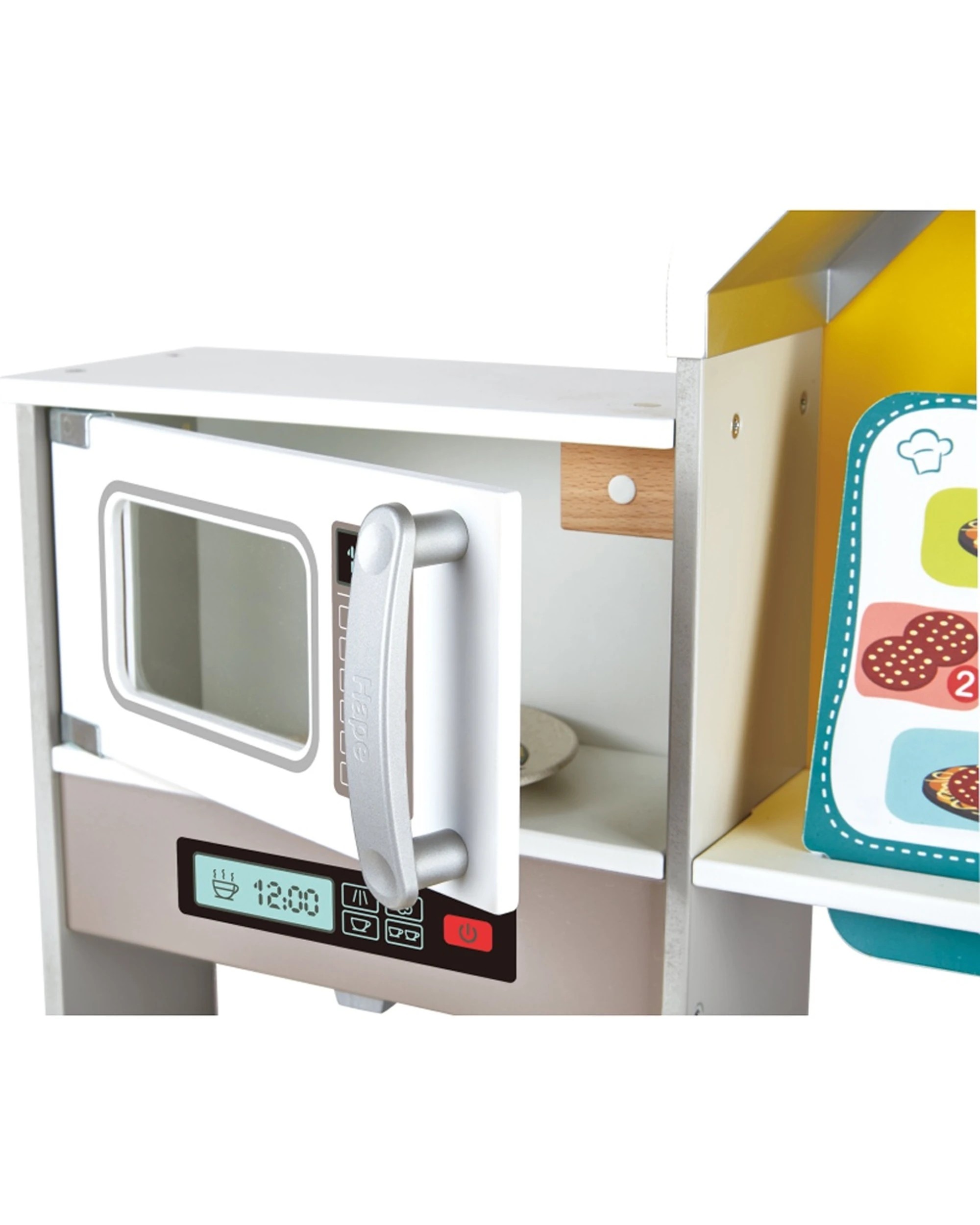 4 Hape Deluxe Kitchen With Fan Fryer Light Sound Playset Kids - Multi, 4 of 6