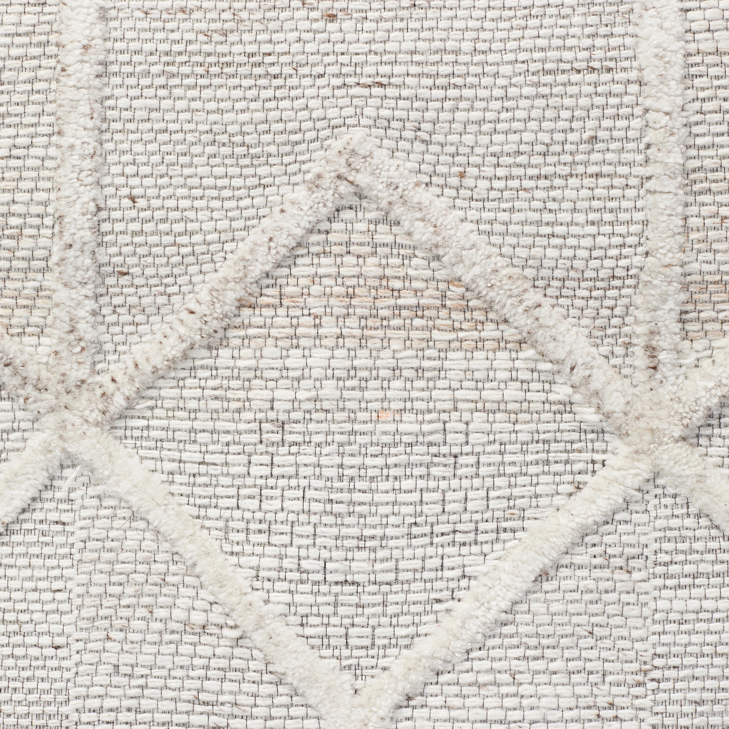 6 Common Ground Rugs Tableau 5055 280x190cm - Large Hand Loomed Rug - Silver, 6 of 6