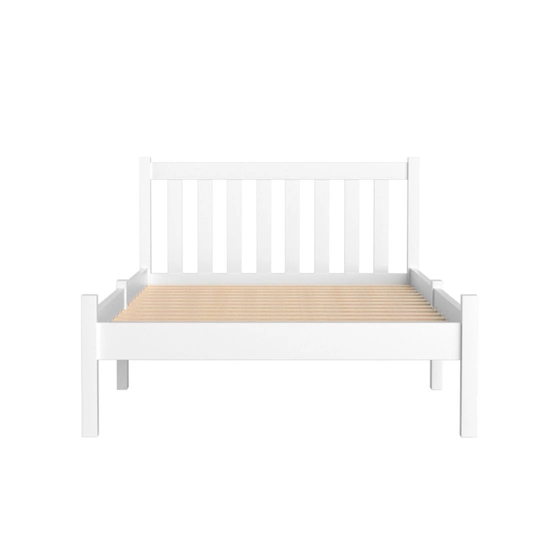 4 Artiss Bed Frame King Single Size - White, 4 of 10