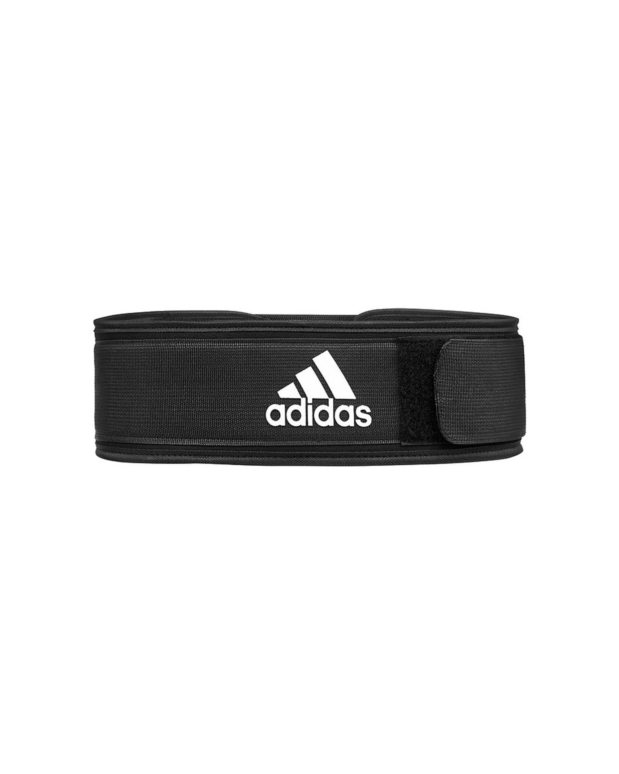 1 Adidas Essential Weightlifting Belt - L Dense Foam Core Touch Fastener - Black, 1 of 7