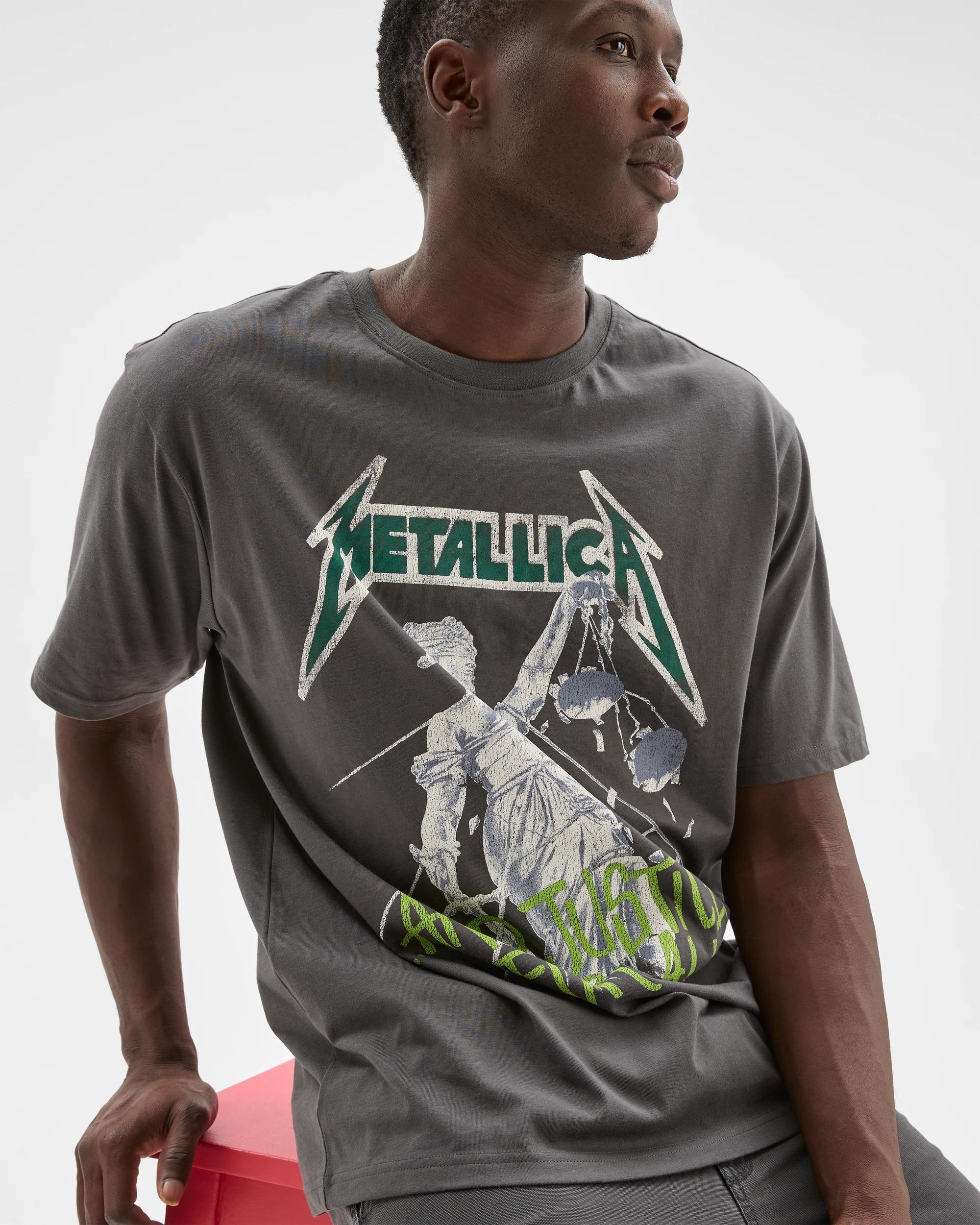 3 Metallica Australian Cotton Graphic T-Shirt BLACK, 3 of 6