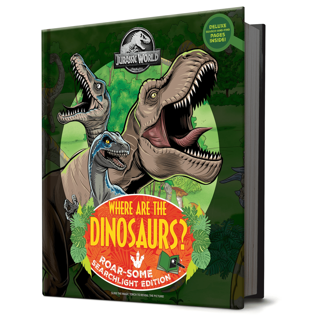 1 Jurassic World: Where are the Dinosaurs? Roar-Some Searchlight Edition - Book, 1 of 1
