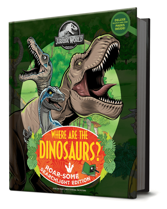 Jurassic World: Where are the Dinosaurs? Roar-Some Searchlight Edition - Book