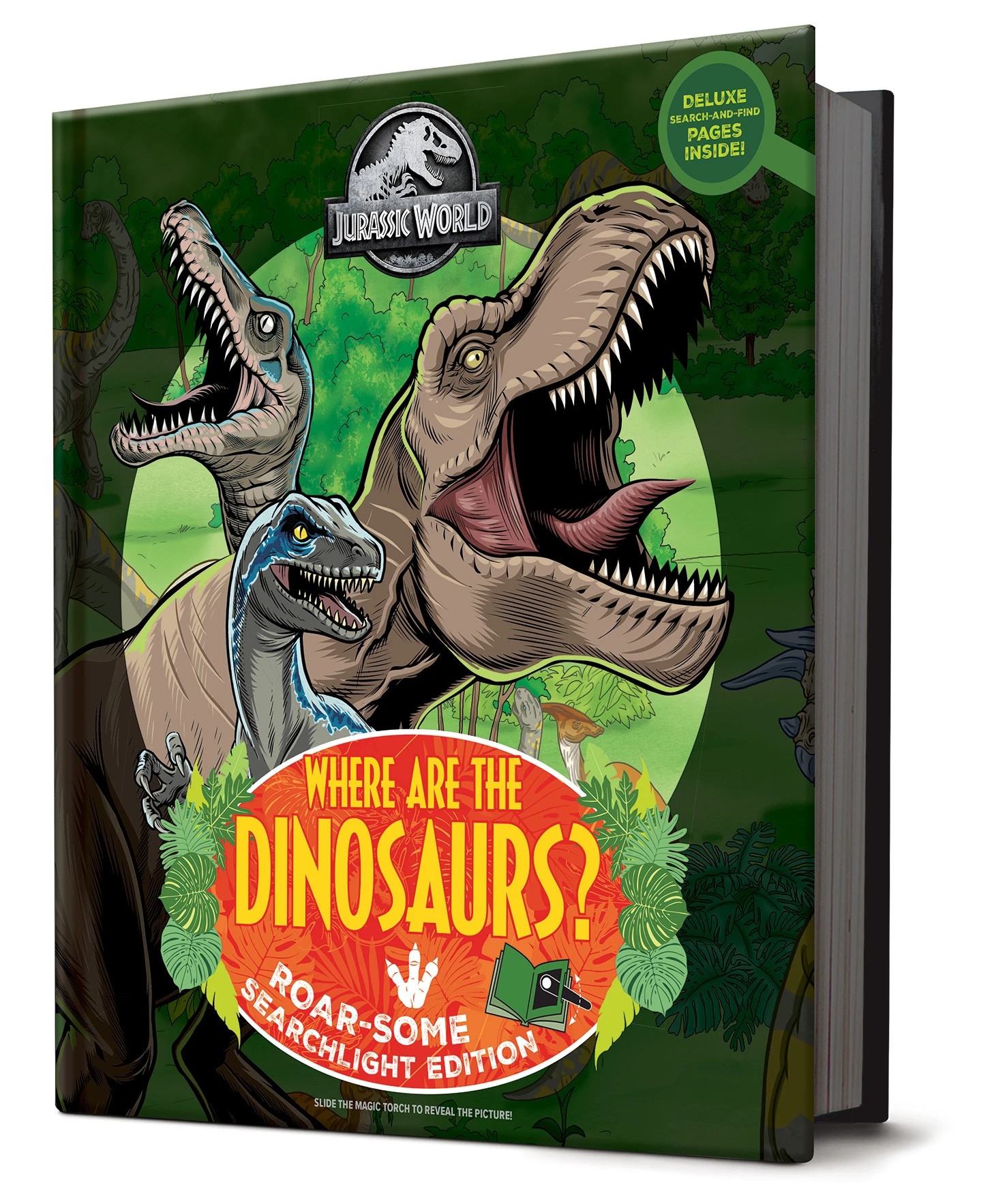 1 Jurassic World: Where are the Dinosaurs? Roar-Some Searchlight Edition - Book, 1 of 1