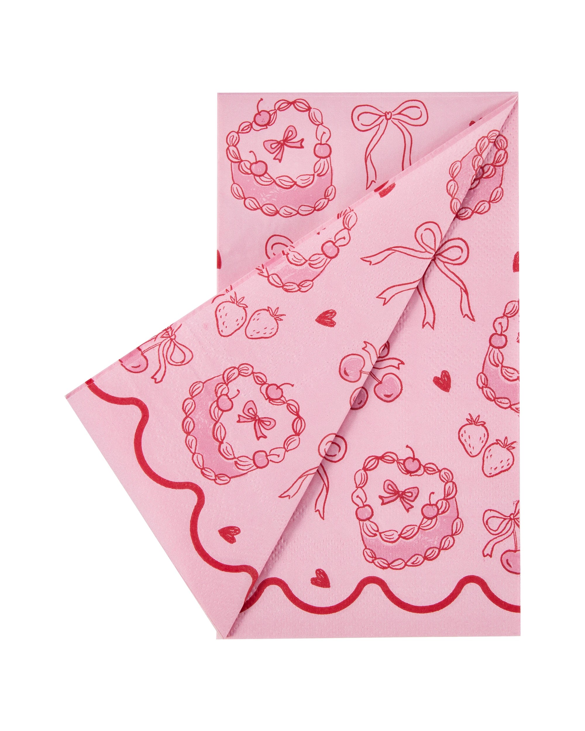 4 20 Piece Pink and Red Paper Napkins, 4 of 5