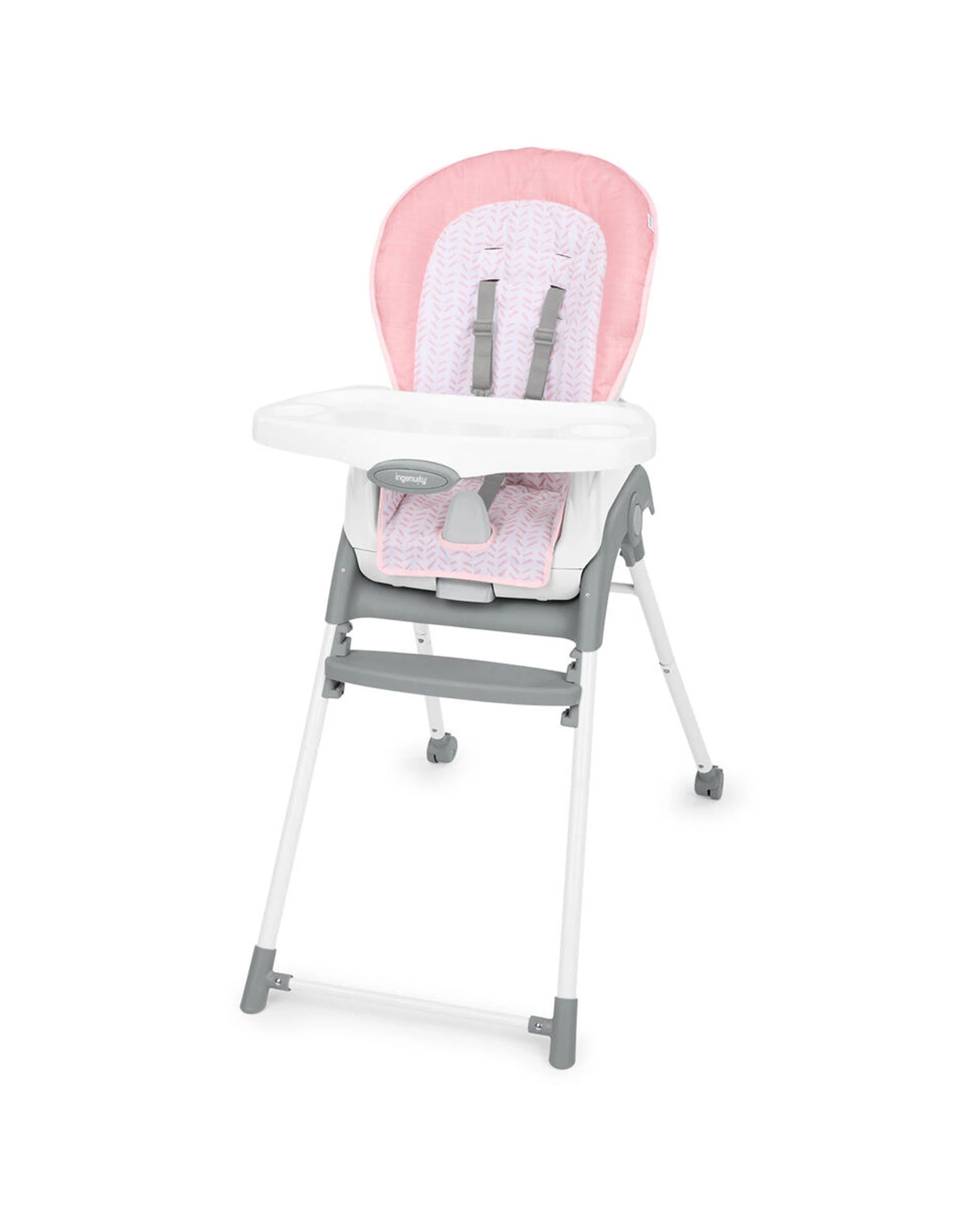 1 Ingenuity Trio Foldaway 6-in-1 Baby High Chair With Detachable Booster - Pink, 1 of 4