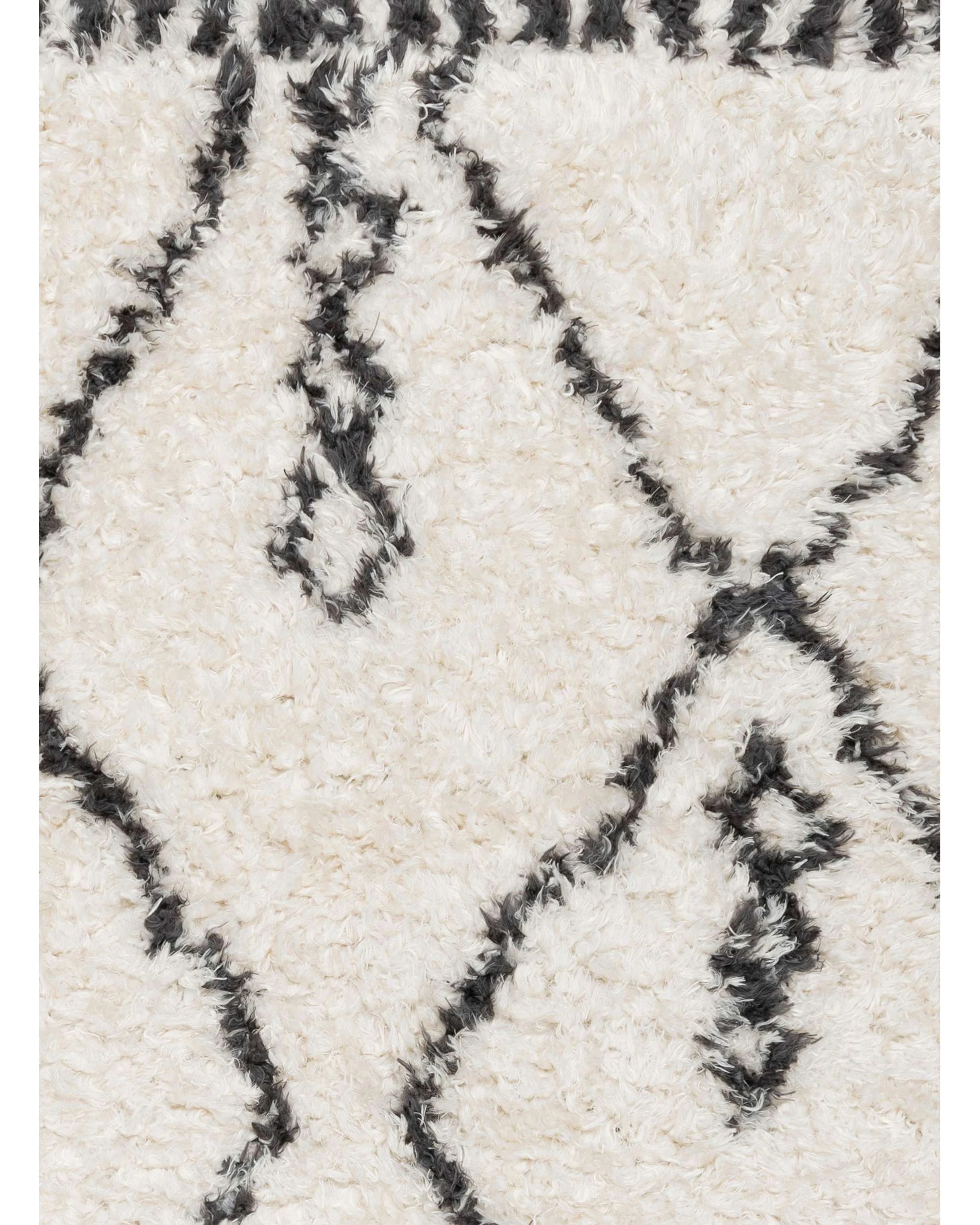 7 Loopsie Alcara Diamond Shag Rug-330cm x 240cm - White, 7 of 8