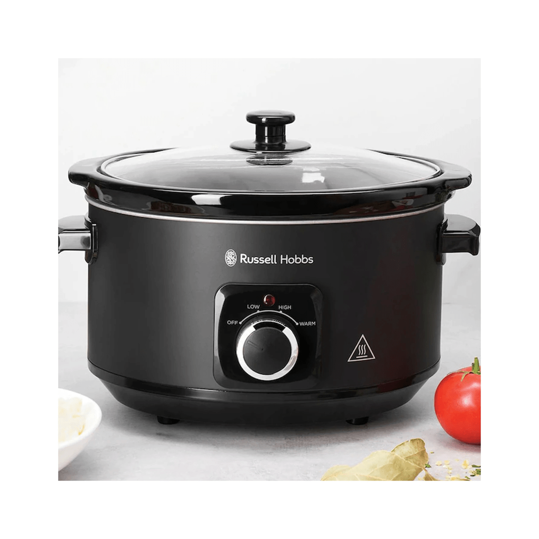 3 Russell Hobbs Rhsc4a Electric 4l Slow Cooker/ceramic Bowl Pot W/ Lid Matte Black
 - Black, 3 of 4