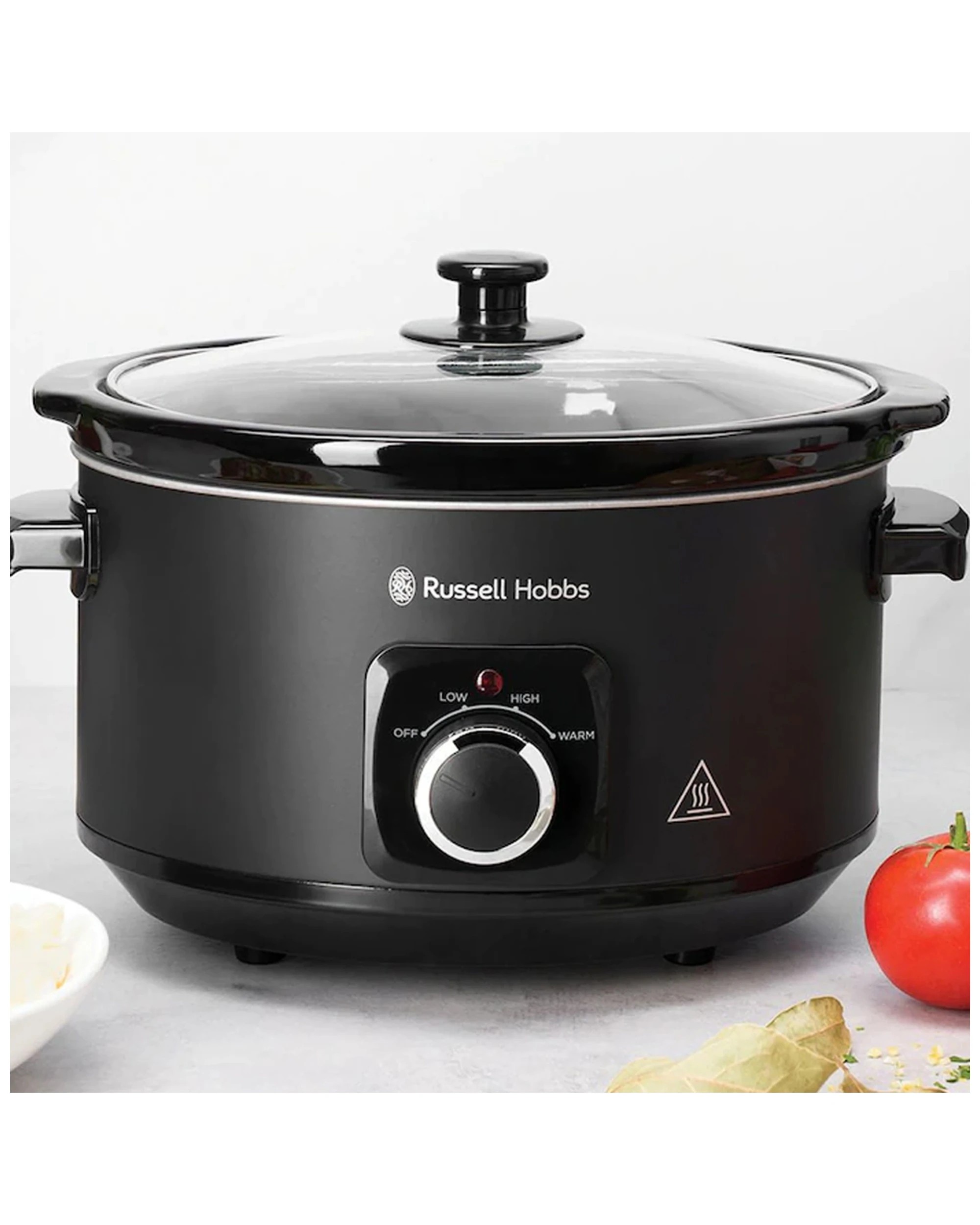 3 Russell Hobbs Rhsc4a Electric 4l Slow Cooker/ceramic Bowl Pot W/ Lid Matte Black
 - Black, 3 of 4