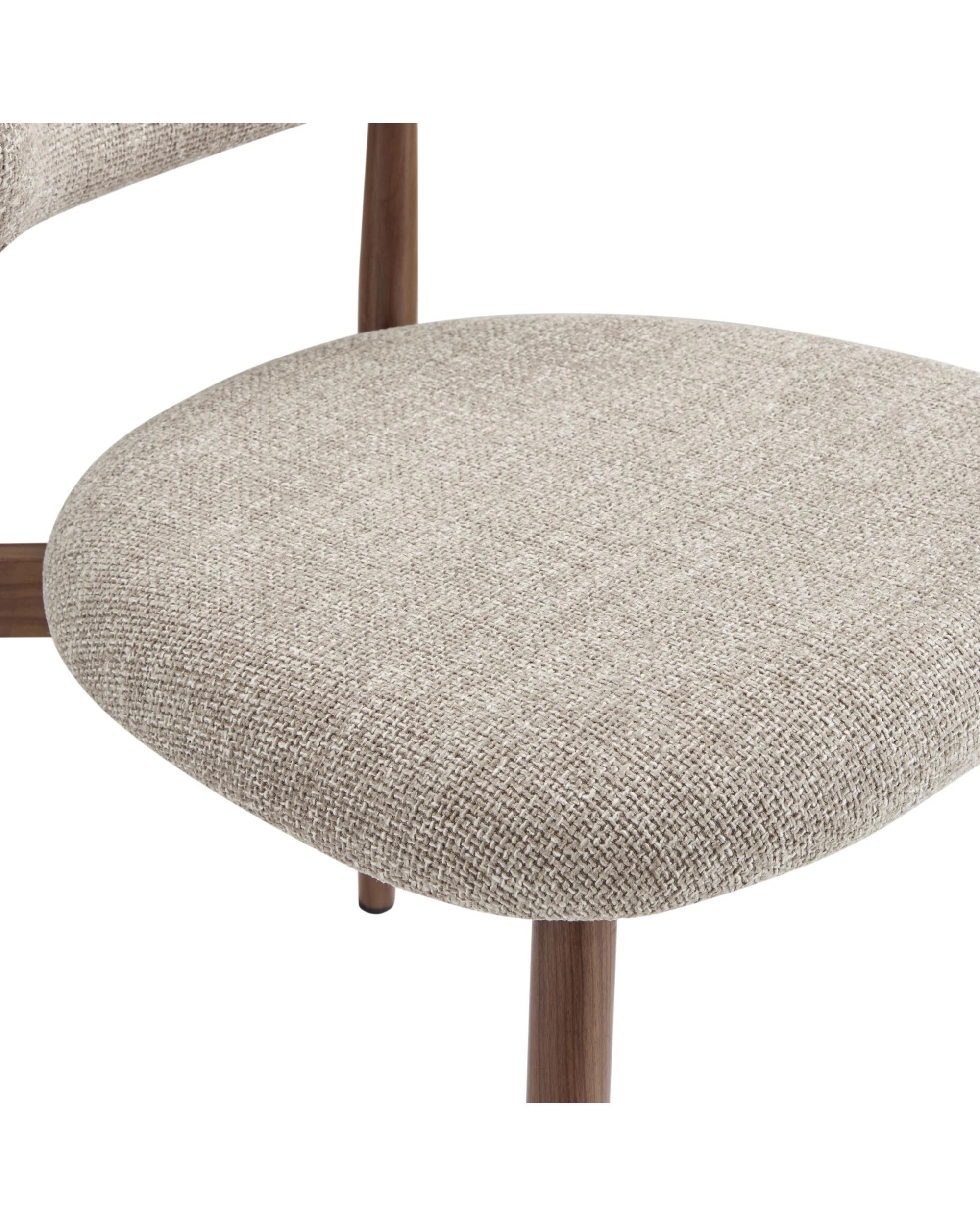 8 Kodu Dining Chairs Pair (Set of 2) - Beige, 8 of 9