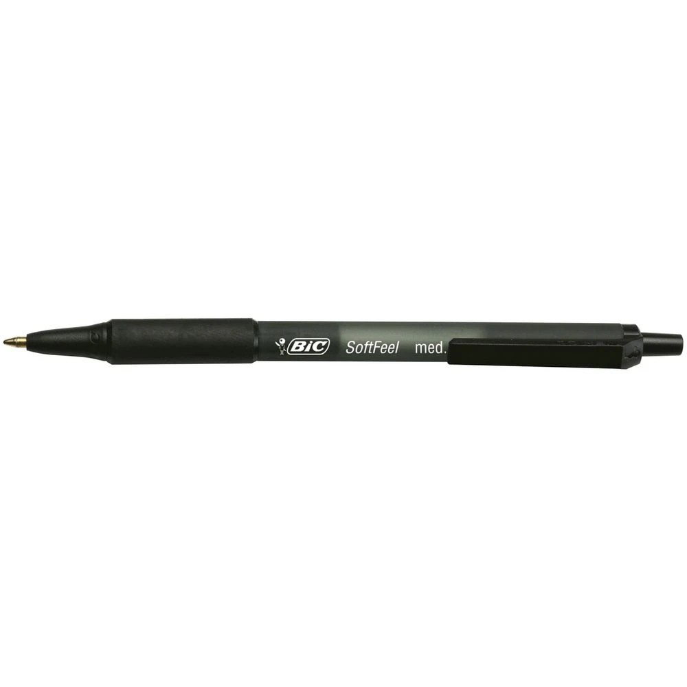 2 BIC SoftFeel Ballpoint Pens Black 12 Pack, 2 of 5