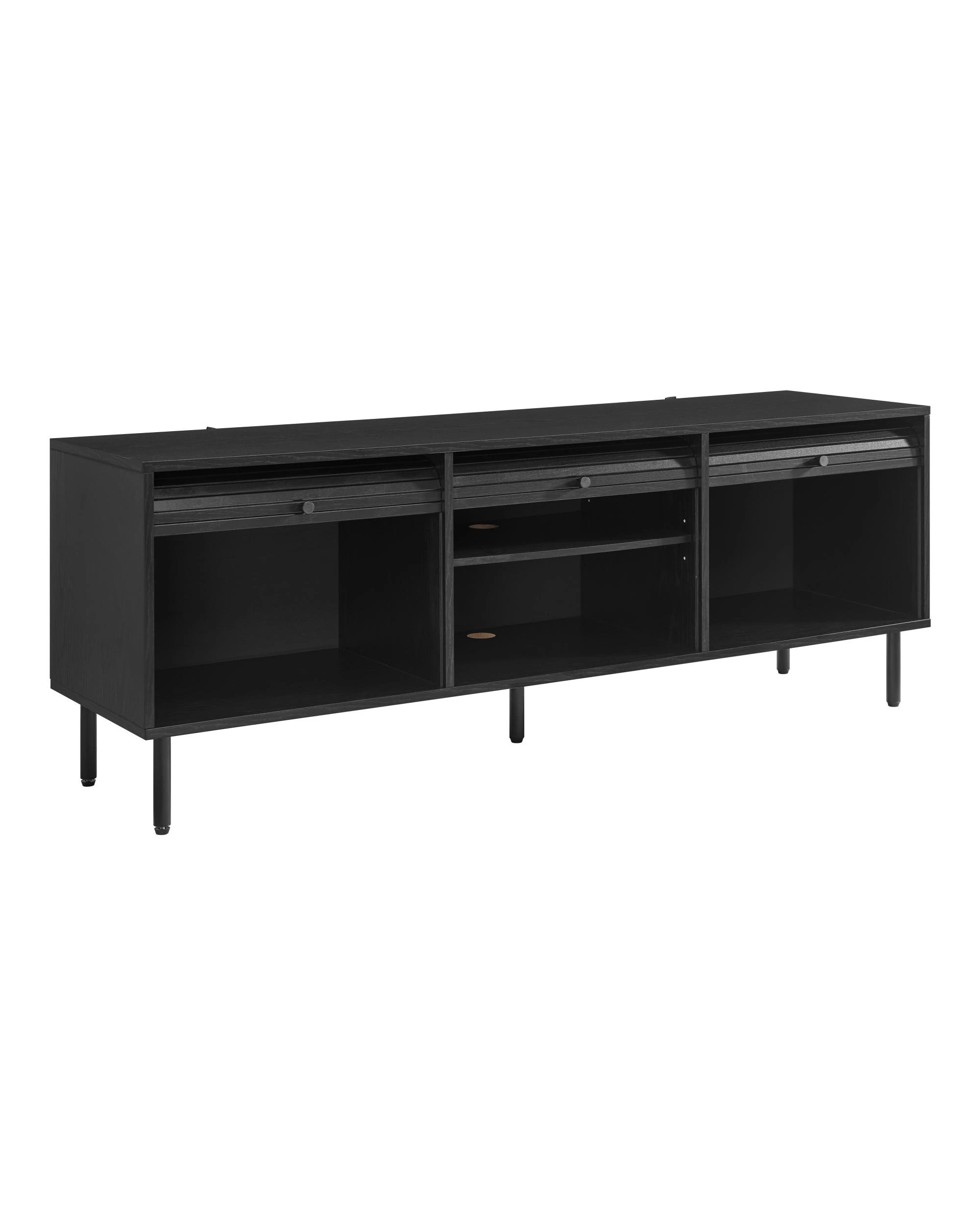 7 Kodu 150cm TV Entertainment Unit 3 Door - Black, 7 of 10