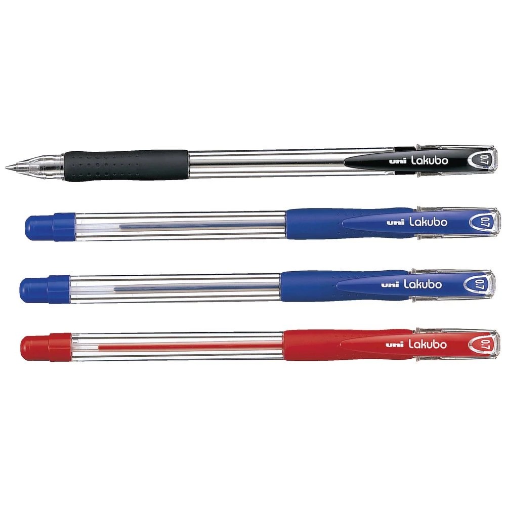 2 Uni Lakubo Ballpoint Pens 0.7mm Assorted 4 Pack, 2 of 2