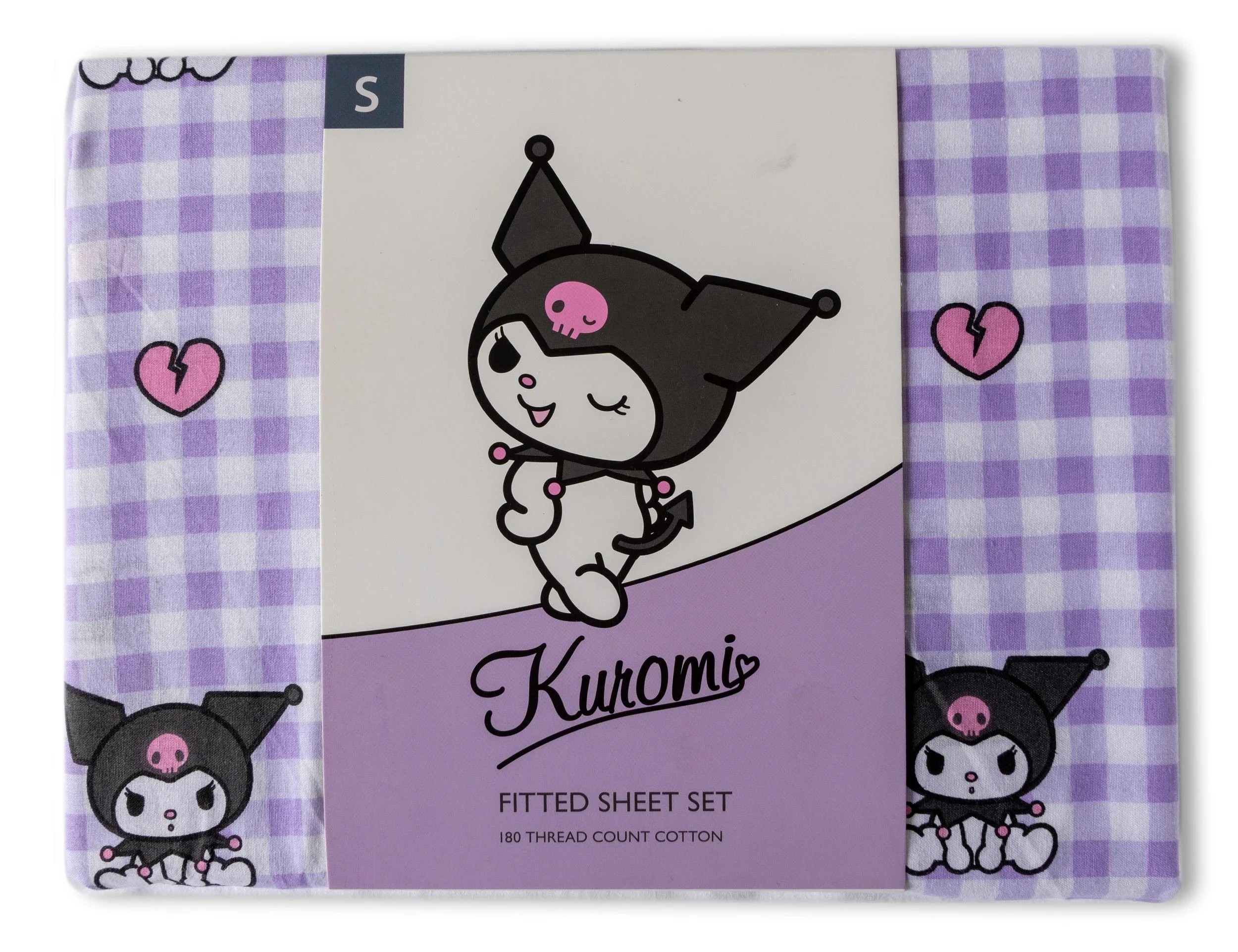 2 Hello Kitty Kuromi Kids Fitted Sheet Set - Double Bed - Purple, 2 of 7