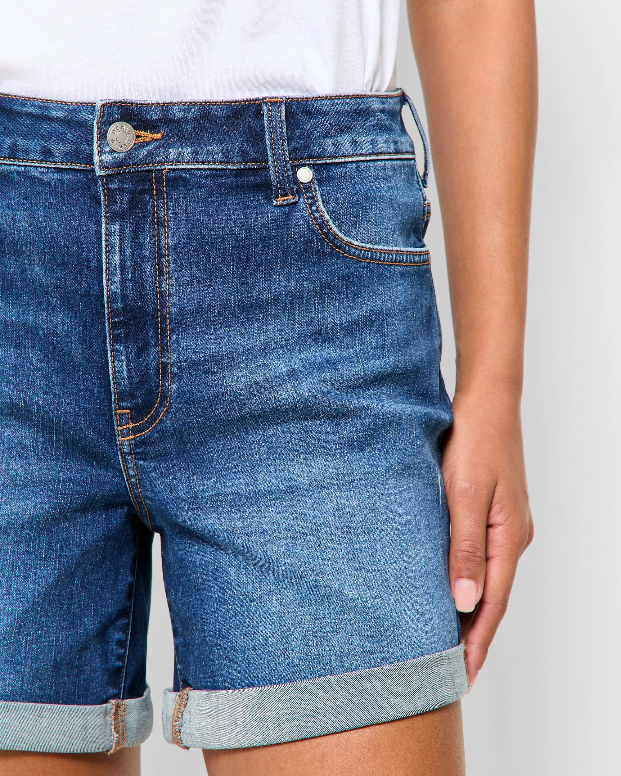 5 Target Classic Roll Cuff Denim Shorts 70'S INDIGO, 5 of 5