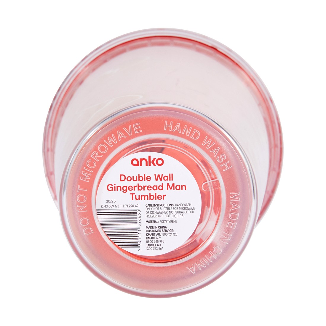 7 Double Wall Gingerbread Man Tumbler, 7 of 7