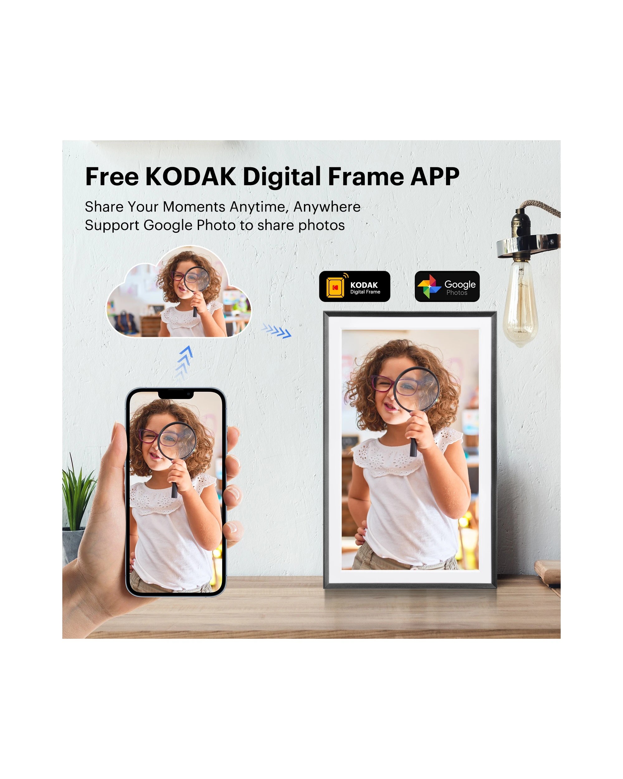 6 Kodak RWF-1561P 15.6 Inch Wi-Fi Photo Frame 32GB, 6 of 6