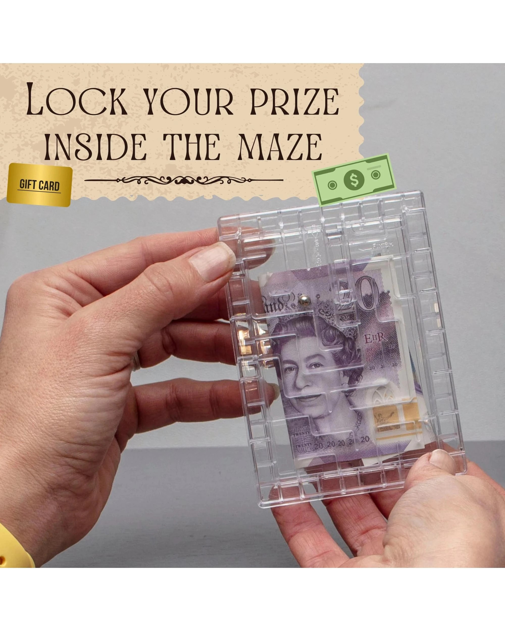 4 Boxer Gifts Gift Card Escape Maze Puzzle Game, 4 of 6