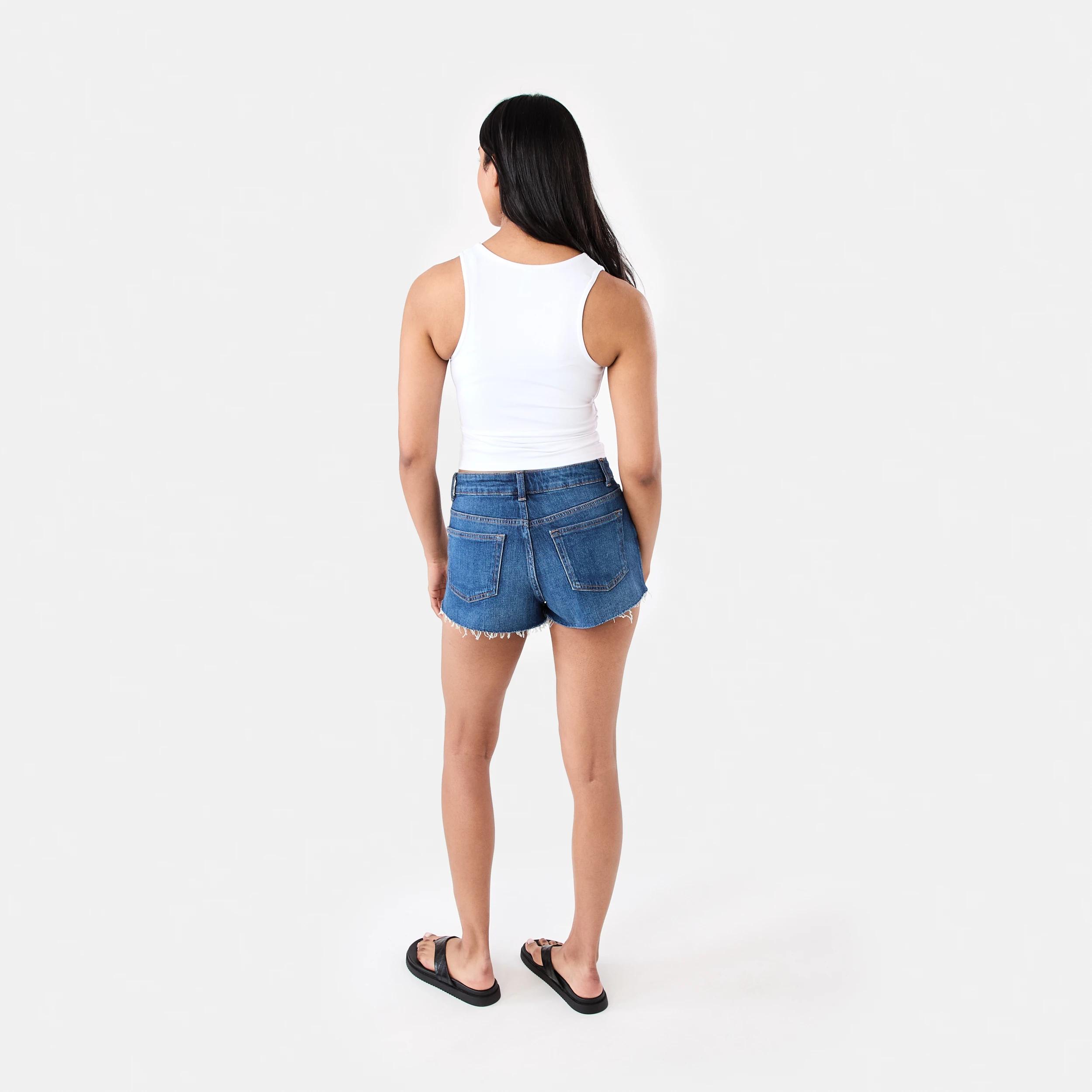 4 Denim Shorts Dark Wash, 4 of 7