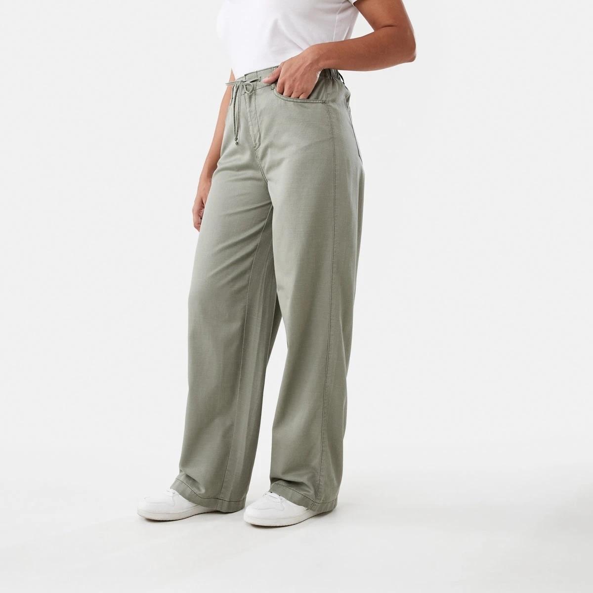 2 Tie Waist Pants Soft Khaki, 2 of 5