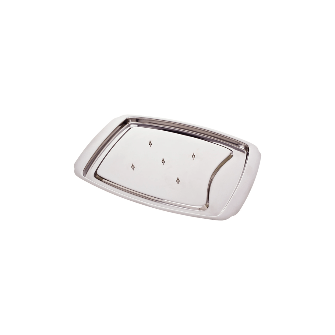 2 Appetito Stainless Steel Spike Carving Tray 35.5x25.5cm Food Preparation
 - Silver, 2 of 4