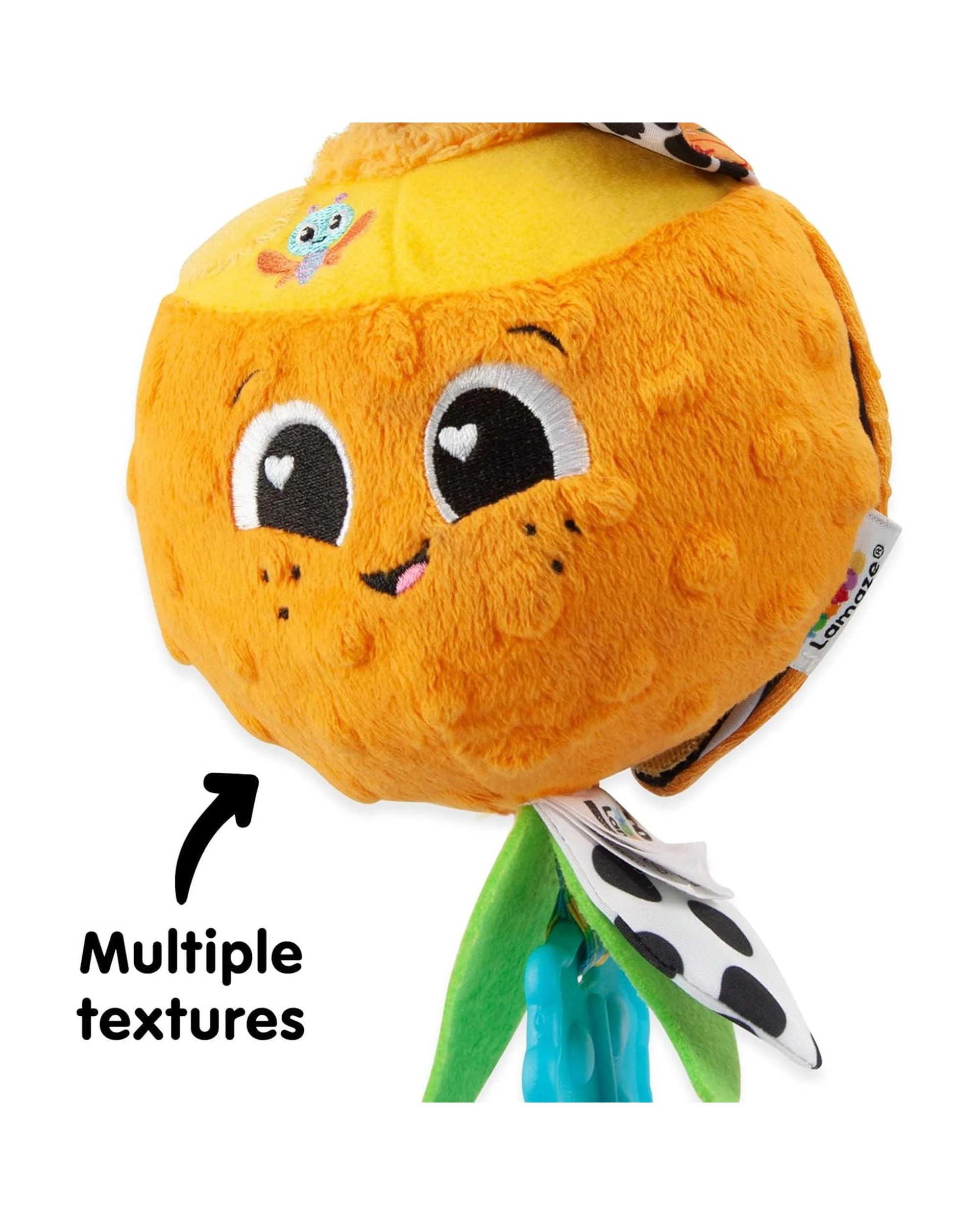 6 Lamaze Clip and Go Olive the Orange Plush - Orange, 6 of 9