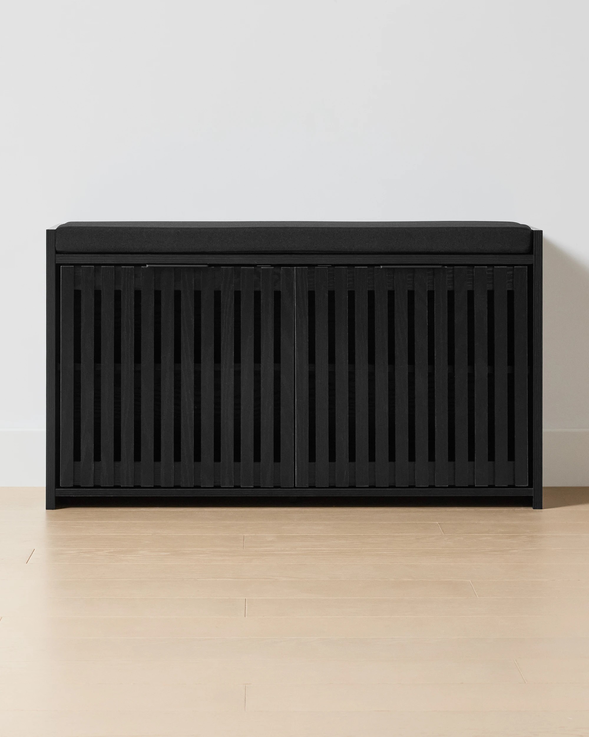 1 Nate Shoe Bench - Black, 1 of 8